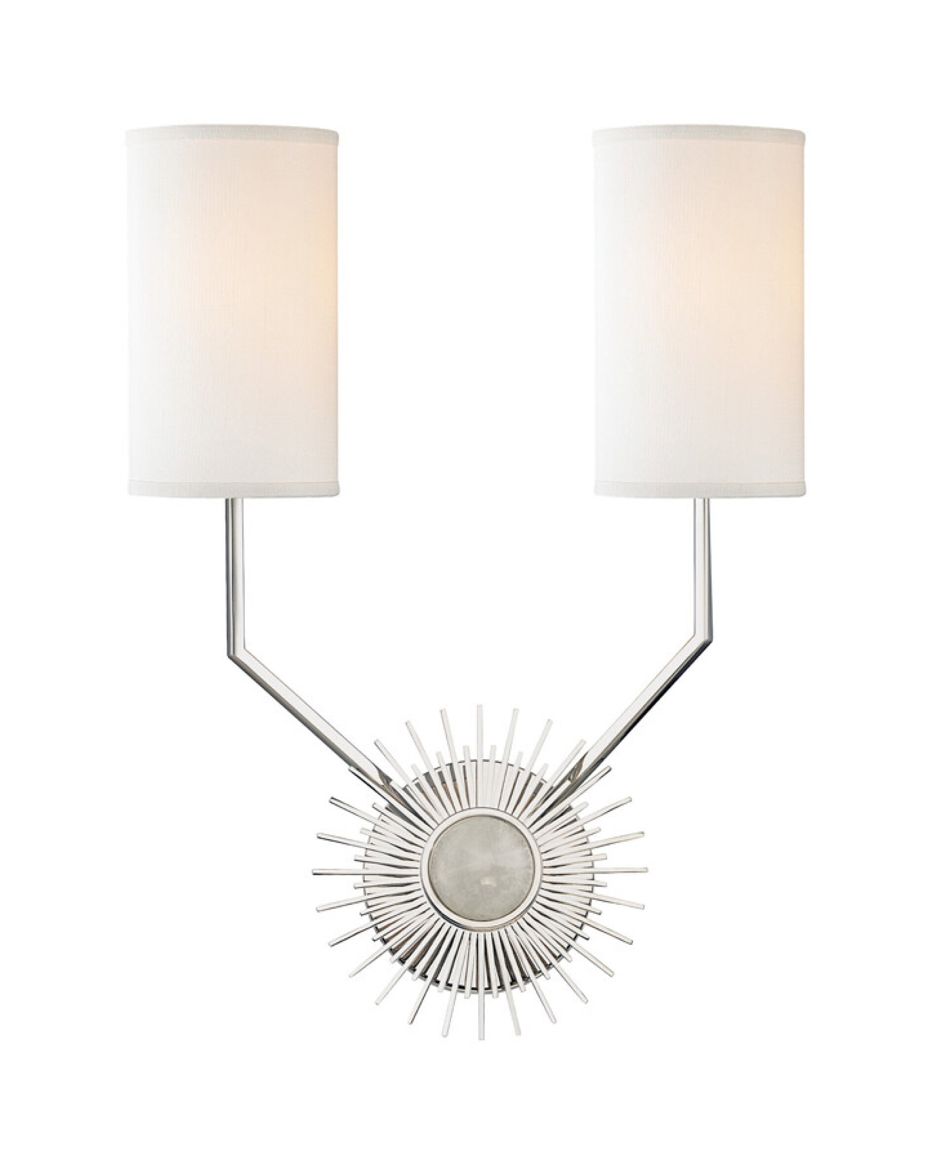 Borland vägglampa nickel
