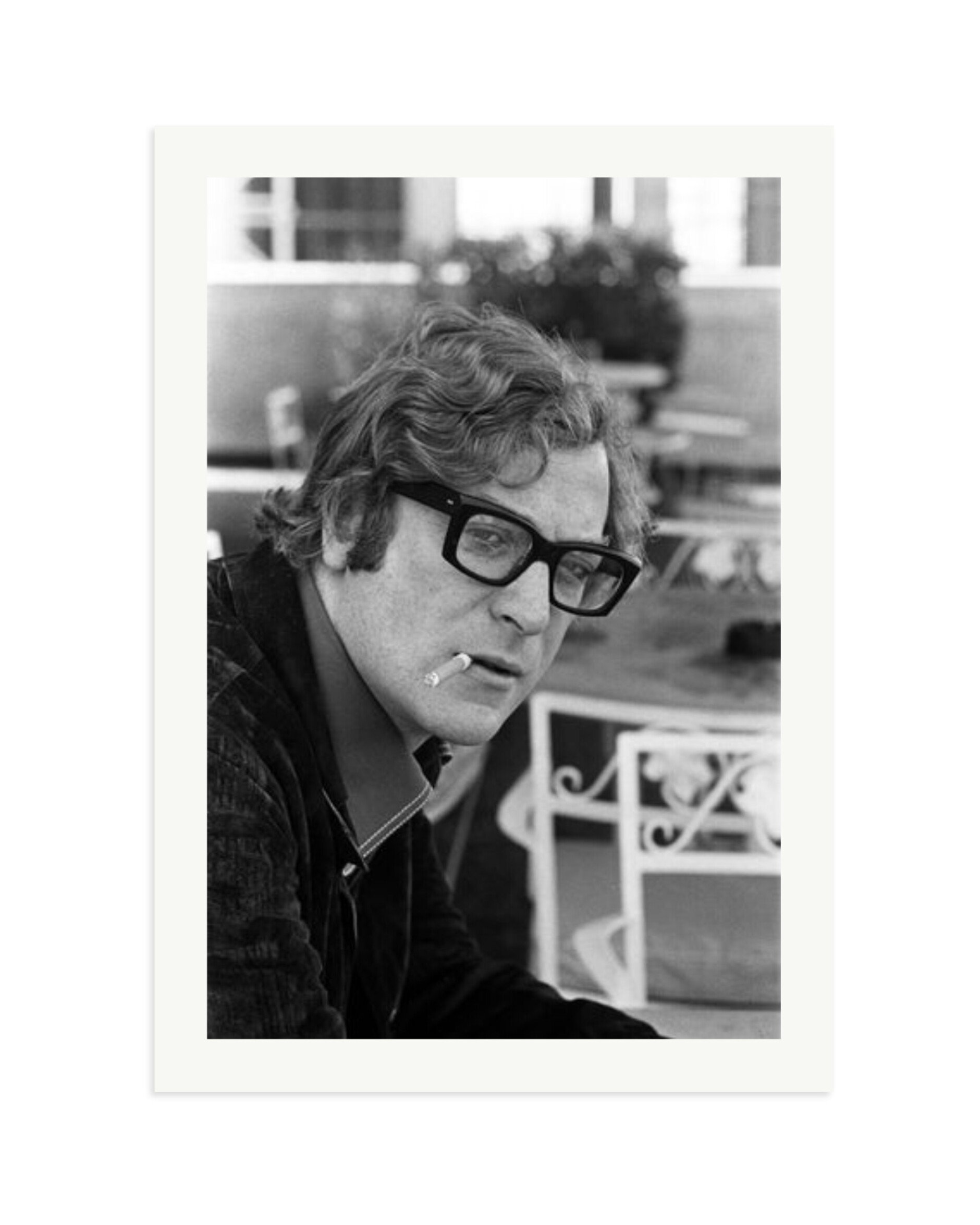 Michael Caine Smoking Print Only / XXL