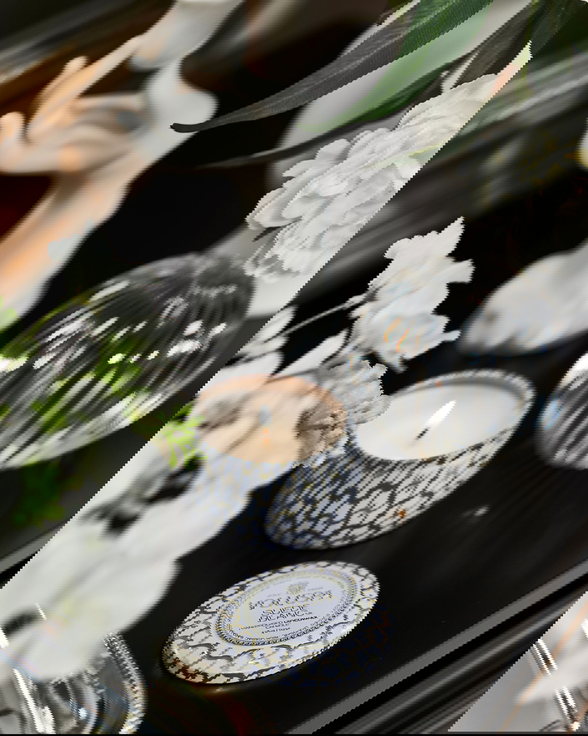 Suede Blanc doftljus 1-wick