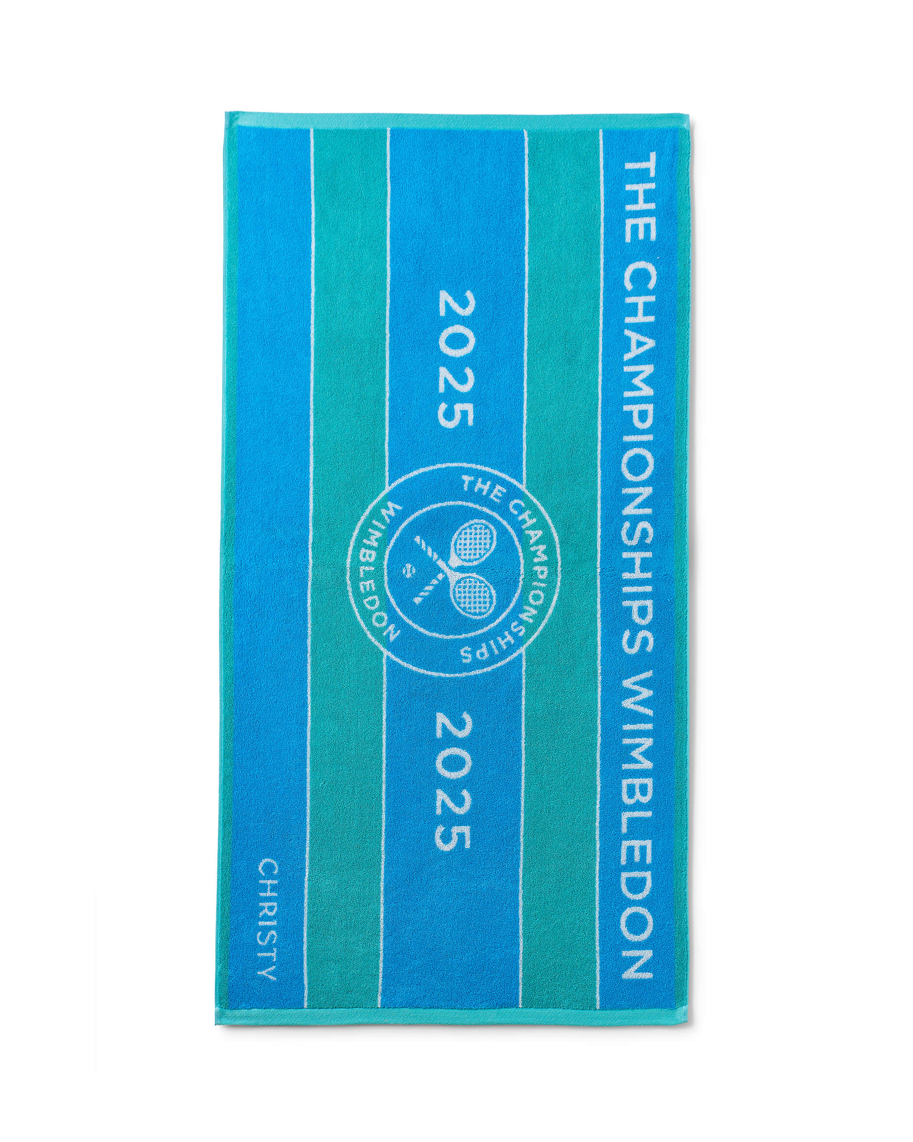 Wimbledon 2025 Championship handduk blå/grön