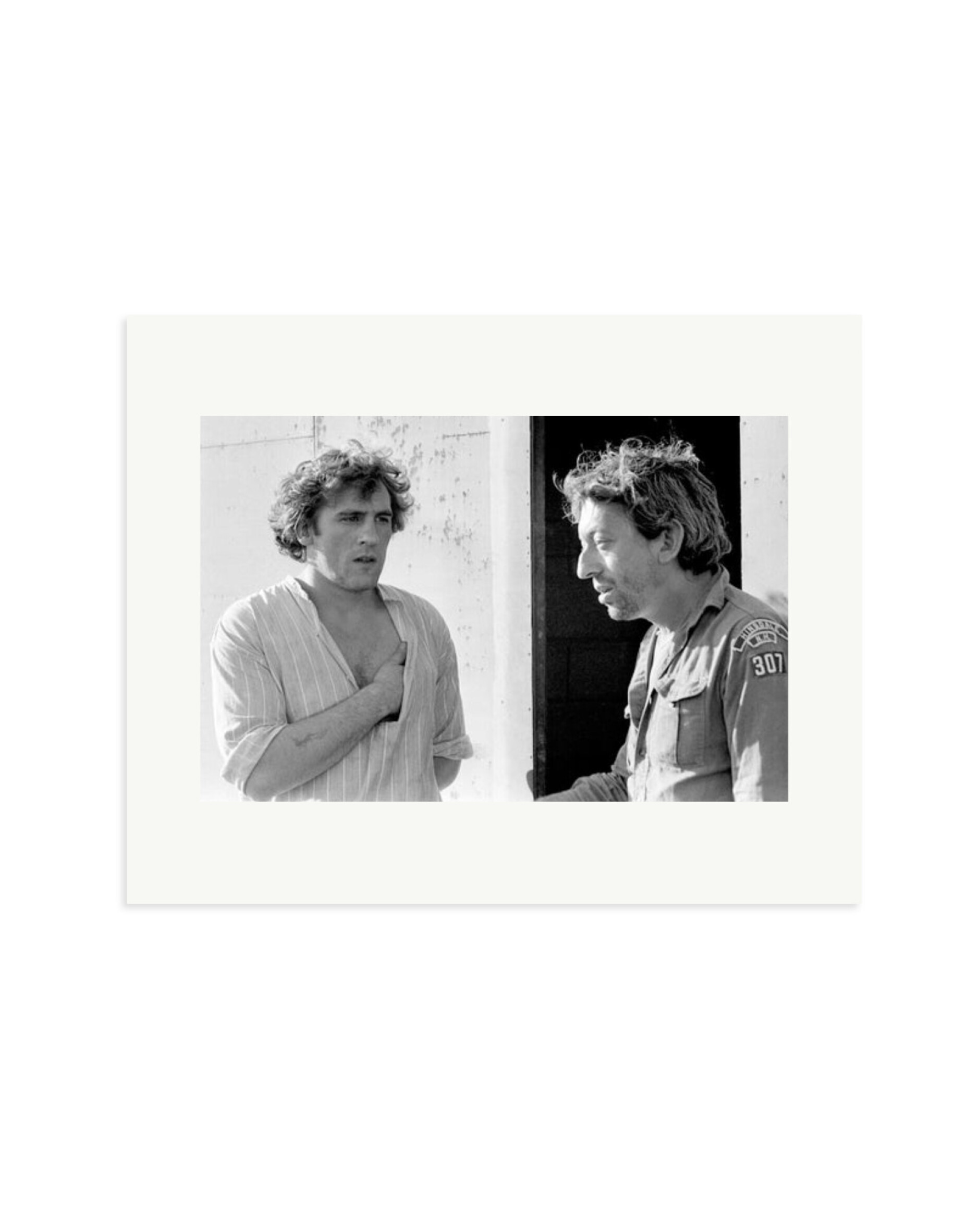 Gerard Depardieu and Serge Gainsbourg Print Only / Medium