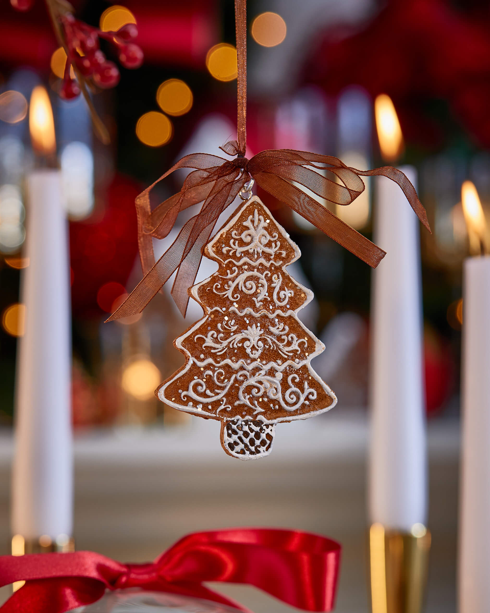 Woodley pepparkaka gran julgrandekoration