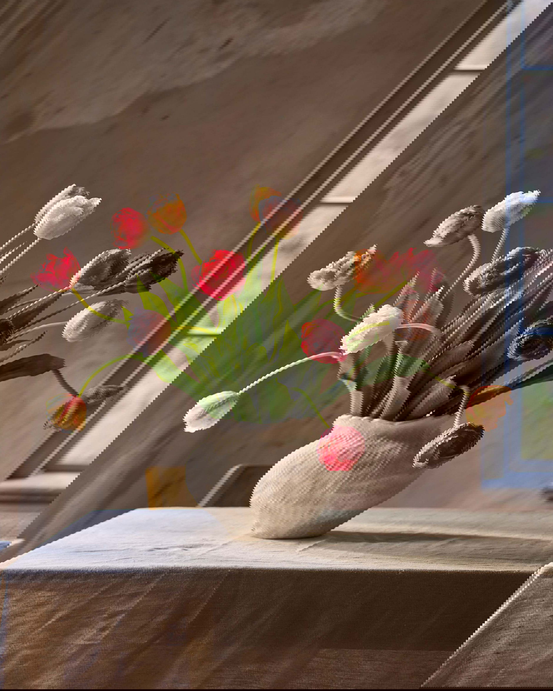 Tulp snijbloem persika