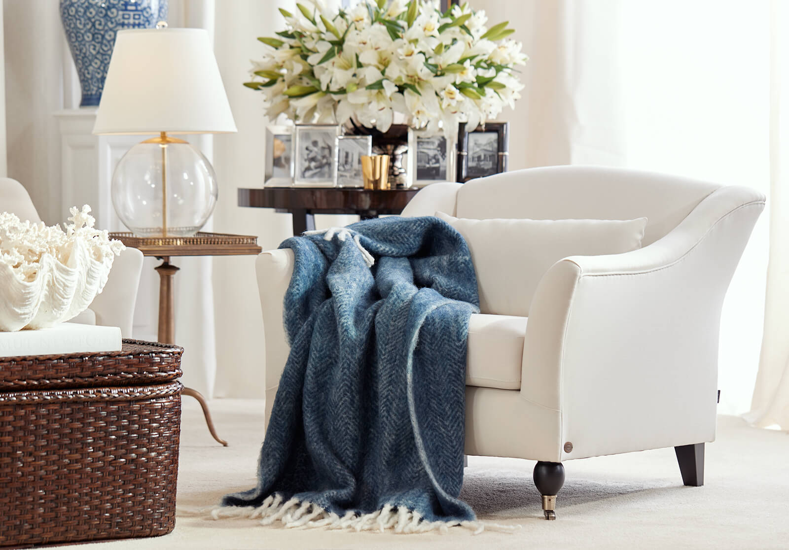 Blue & White Interior
