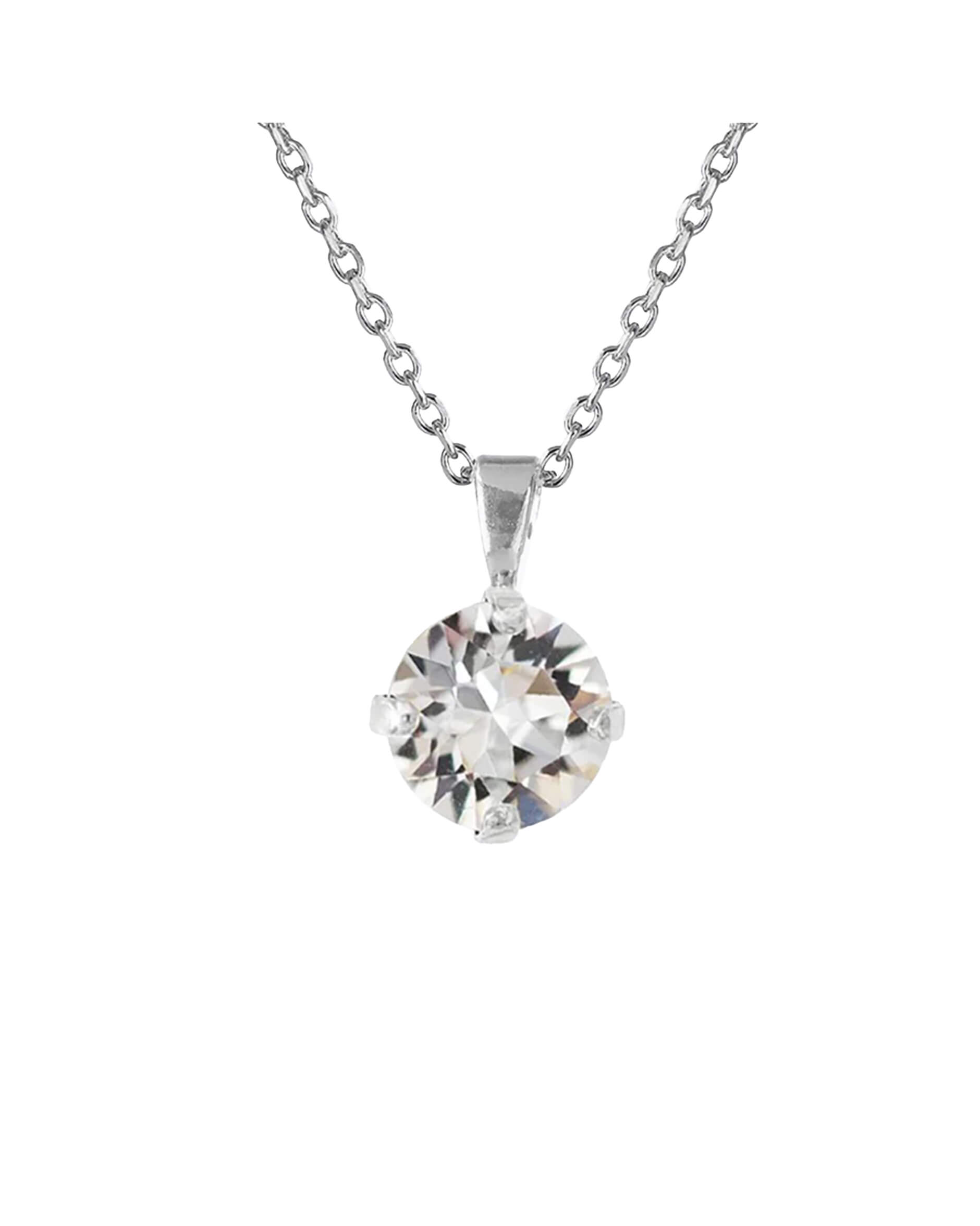 Classic Petite halsband crystal rhodium