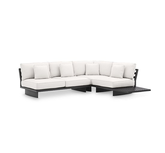 Zwart - Royal Palm sofa black