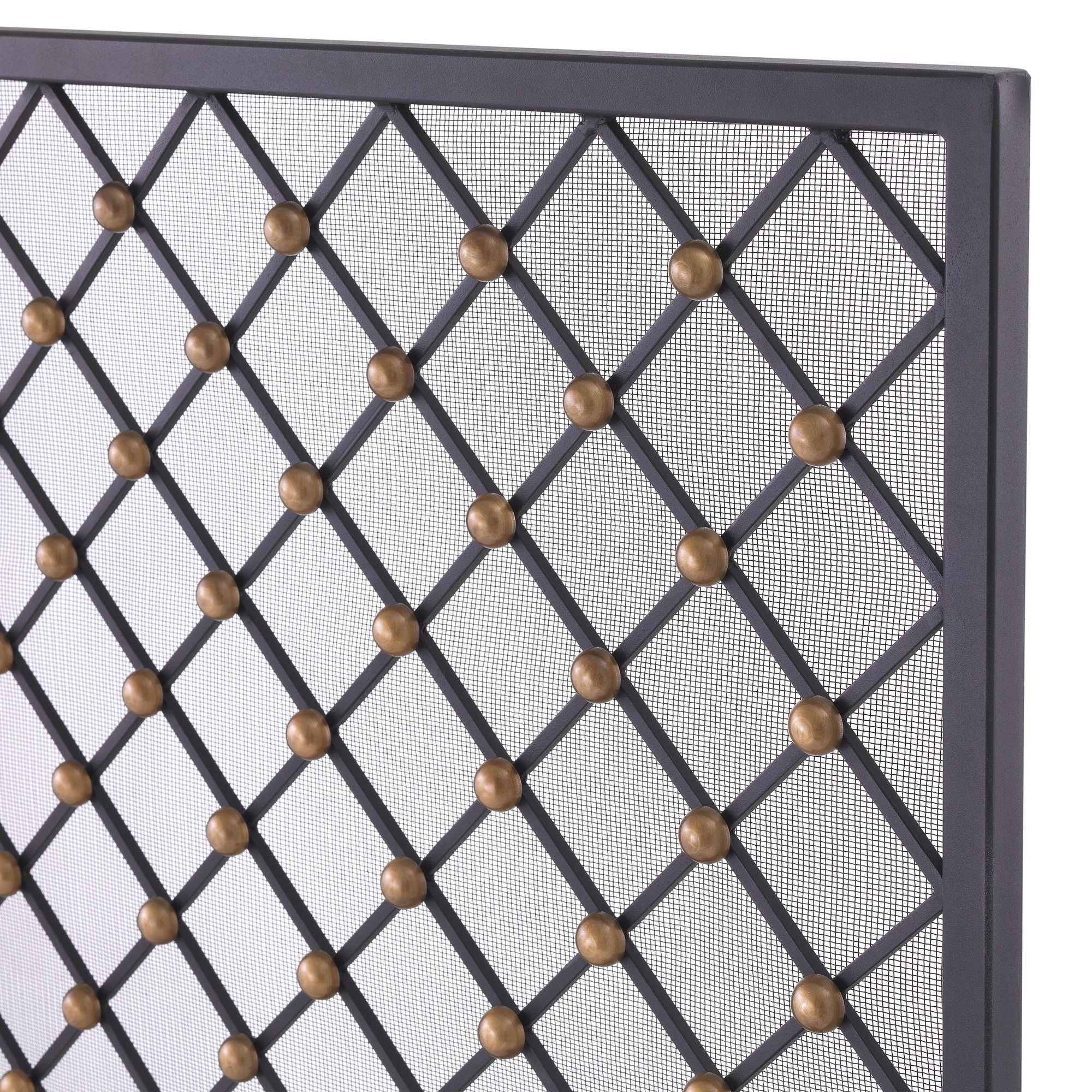Verdun Fire Screen Black