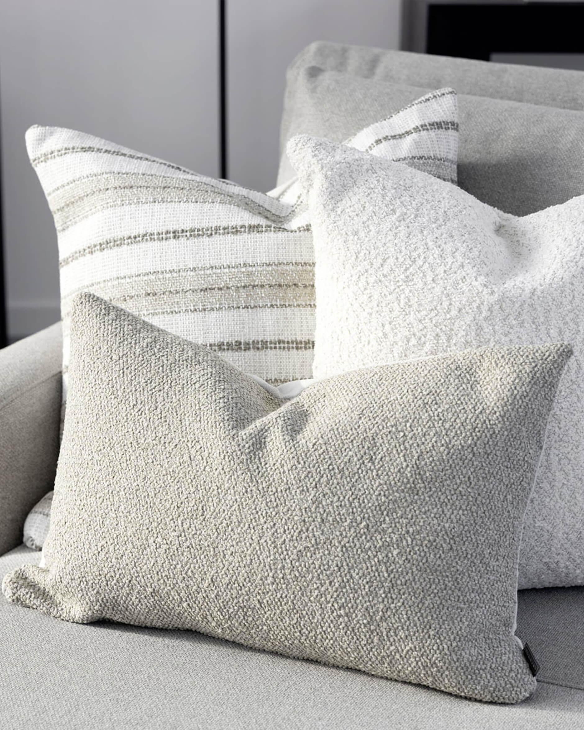 Nomad multi stripe tyynynpäälliset natural OUTLET