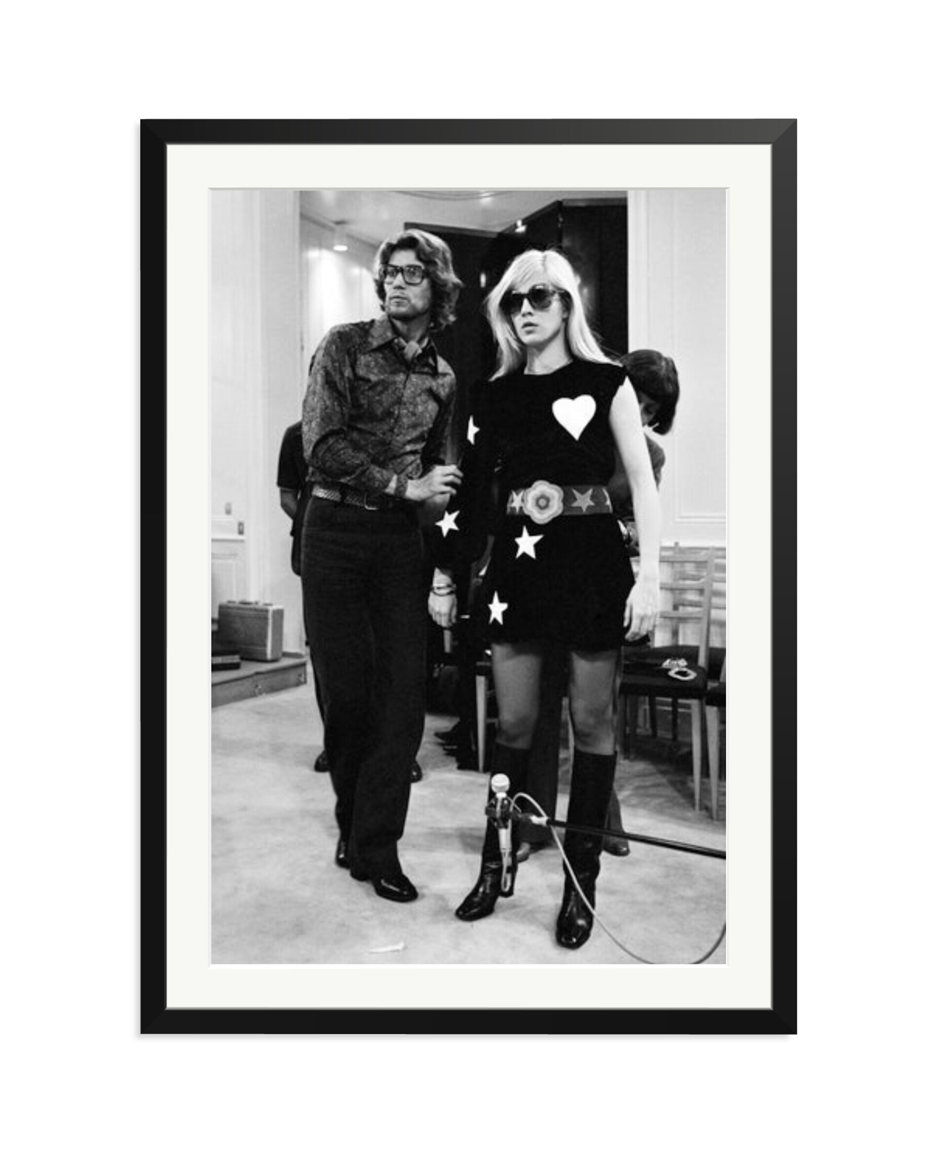 Sylvie Vartan at Yves Saint Laurent Black / XXL
