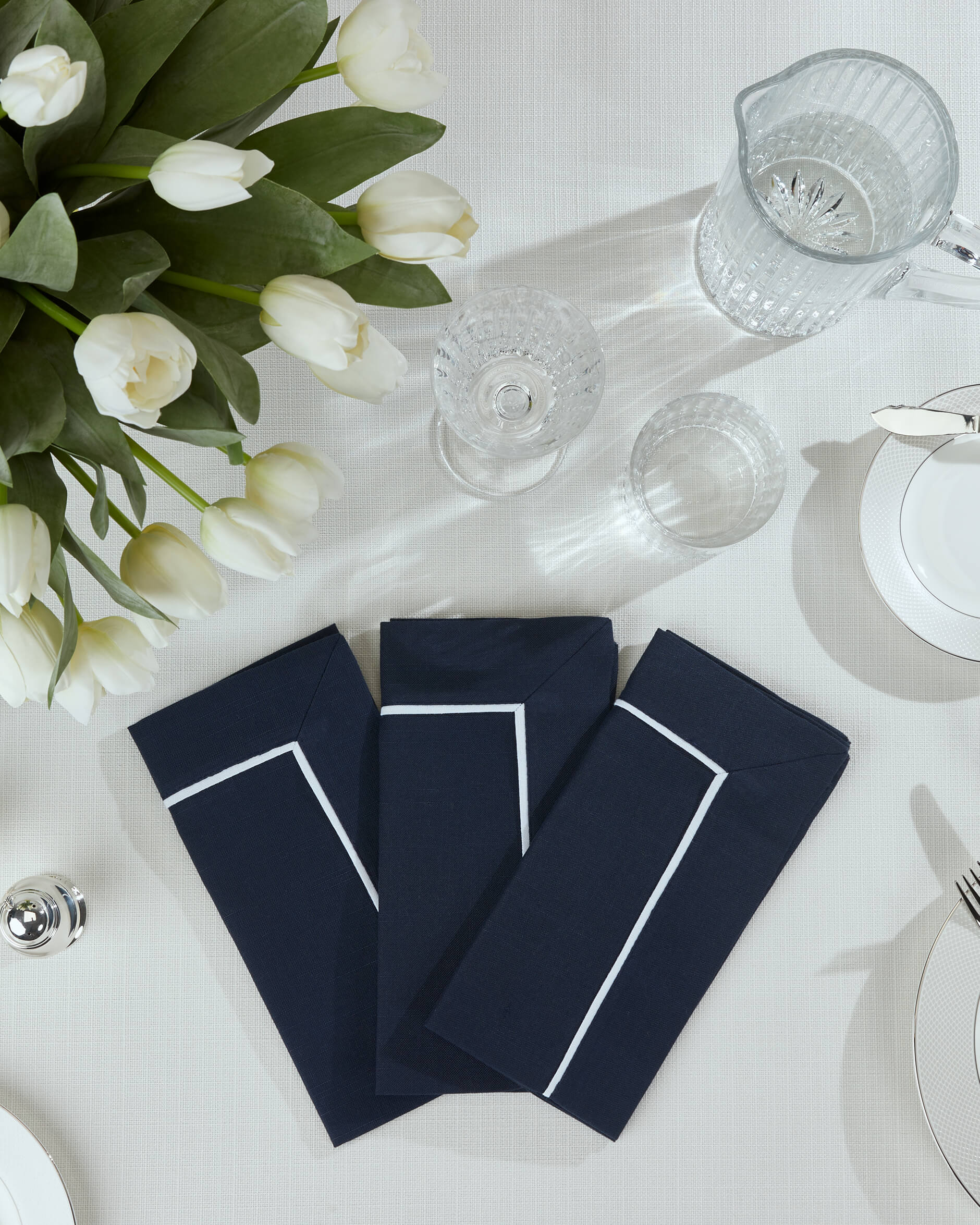 Castleford servett blå