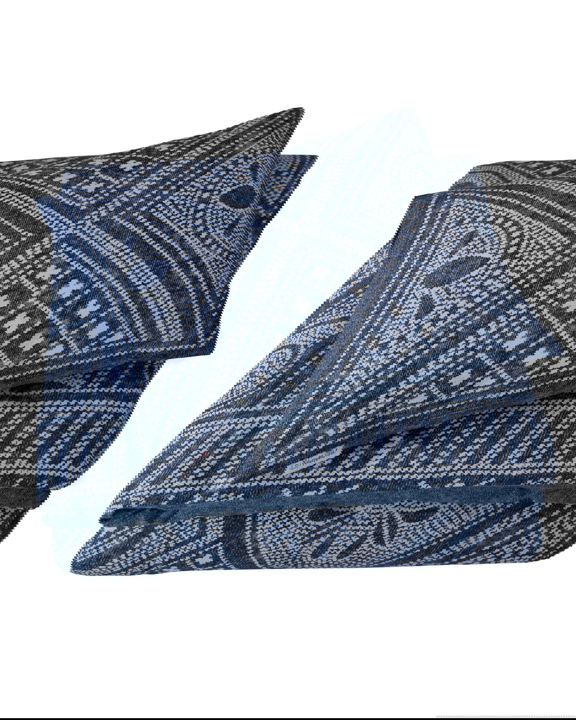 Tulum påslakanset blå/off-white