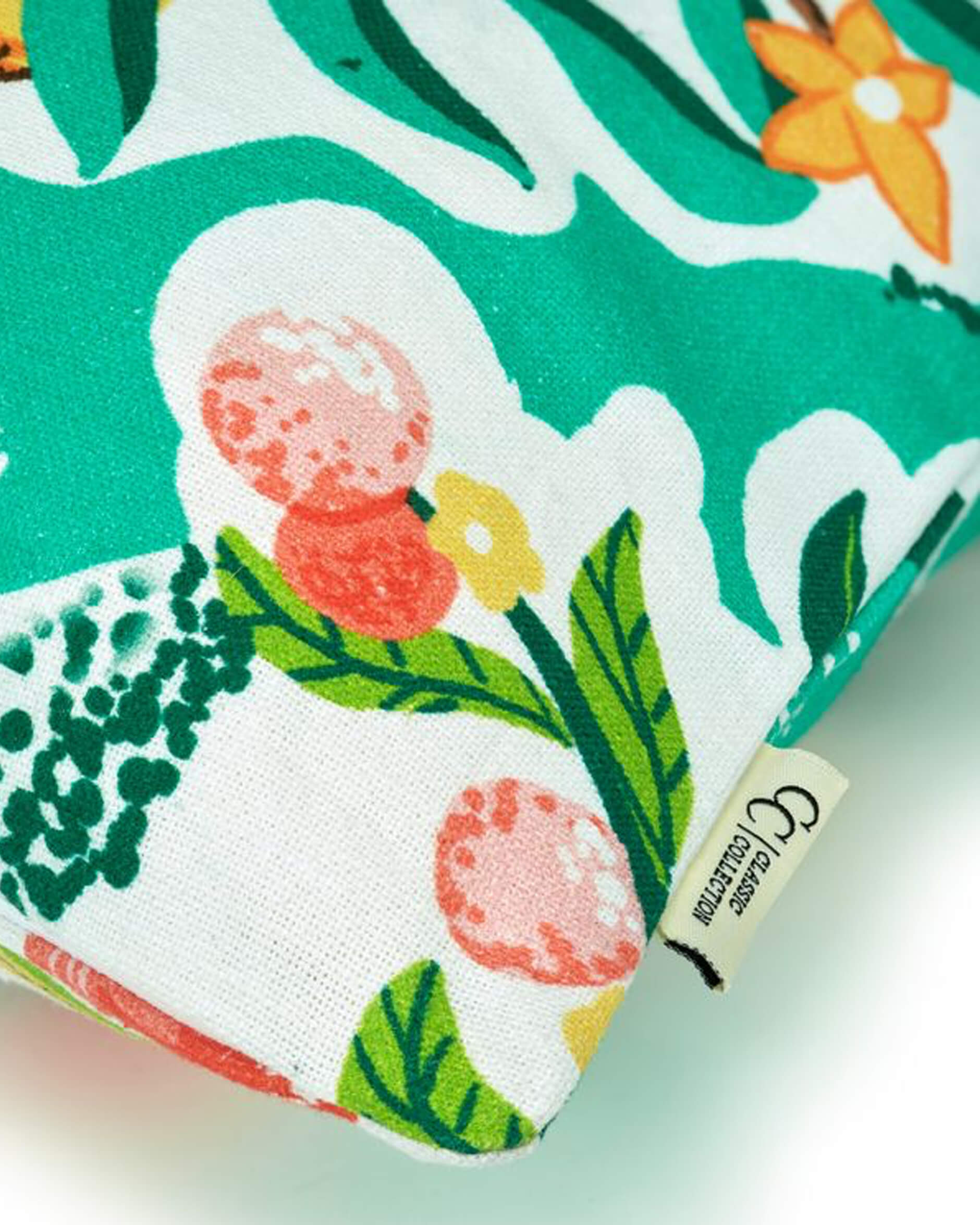 Botanical Orange kuddfodral vit