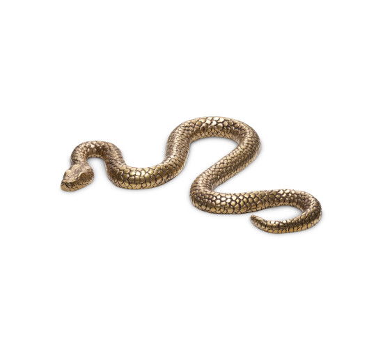 Serpent Decoration Vintage Brass