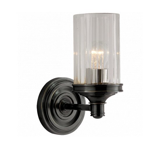 Bronze - Ava Single Sconce Bronze with Crystal