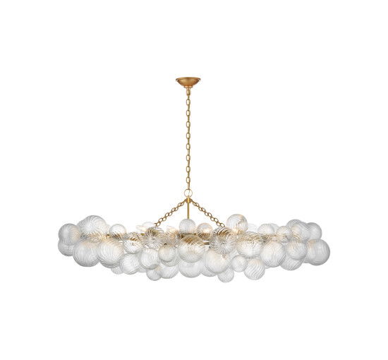 null - Talia Linear Chandelier Silver Large