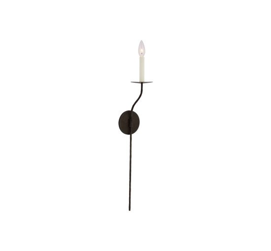 Aged Iron - Belfair Tail Sconce Gilded Iron Large