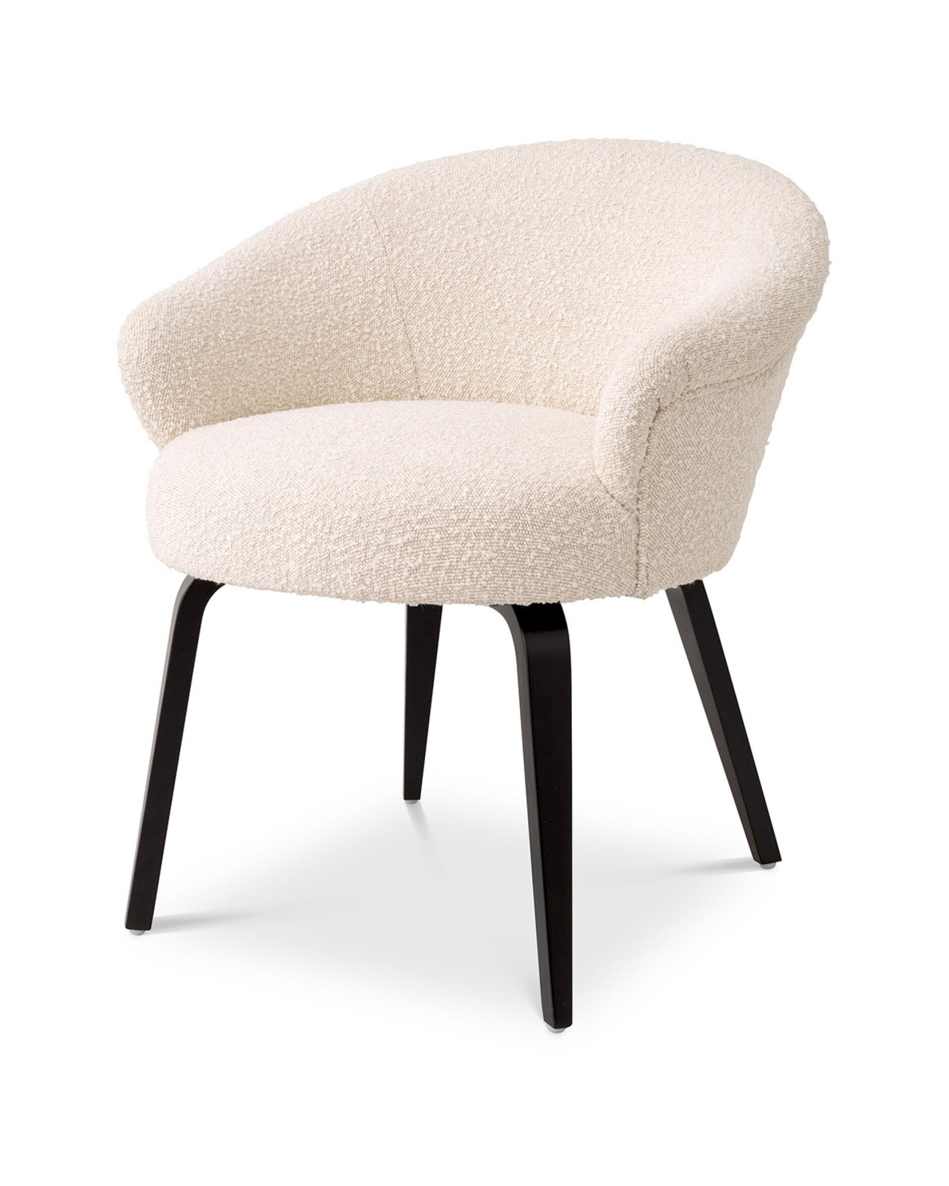 Moretti matstol bouclé cream