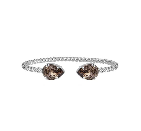 null - Mini Drop bracelet crystal rhodium