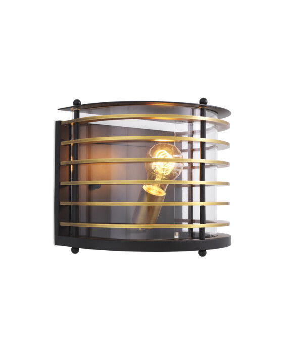 Logan vägglampa svart