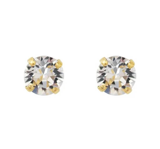 Crystal - Classic Stud Earrings Silk