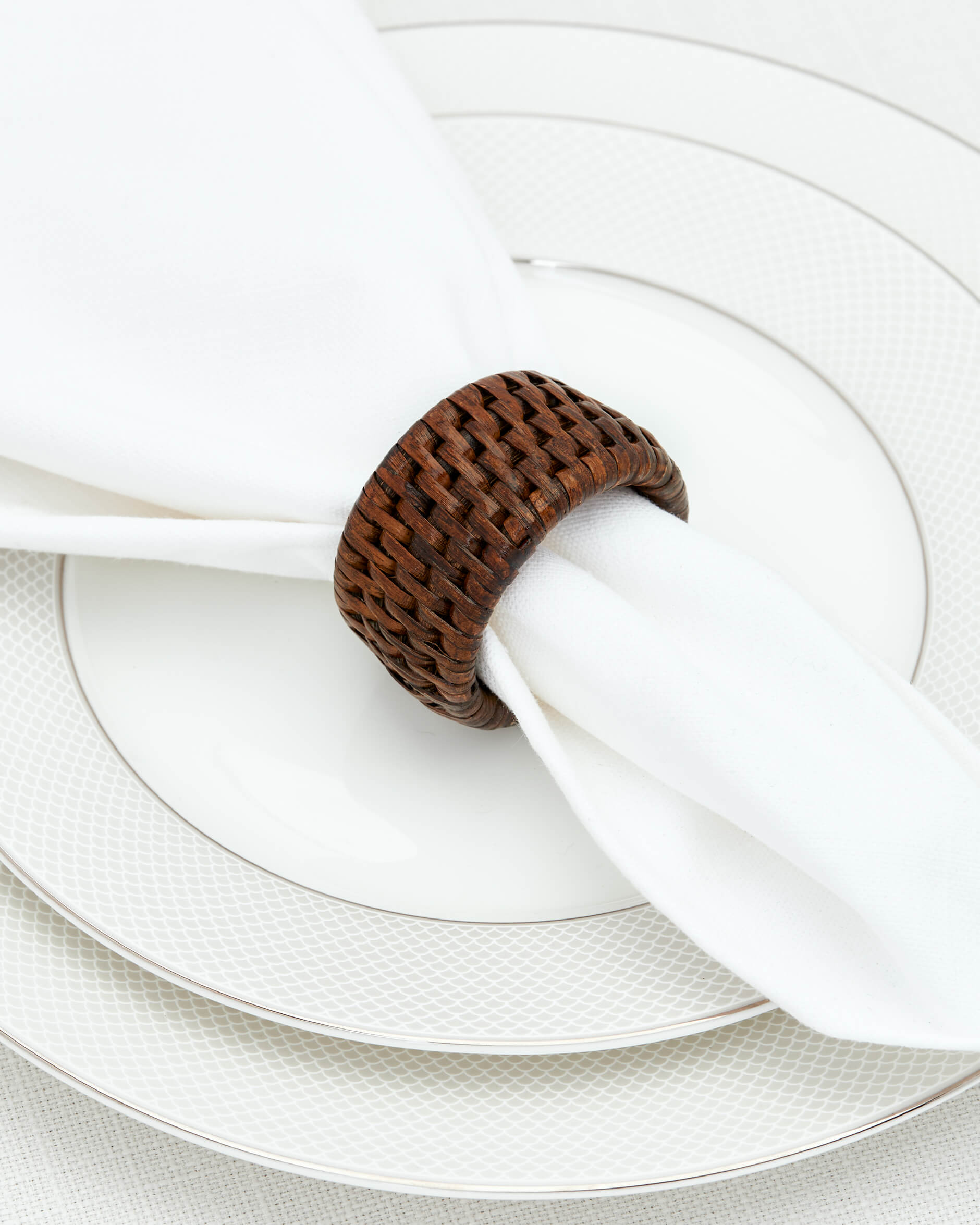 Cognac Napkin Ring Rattan