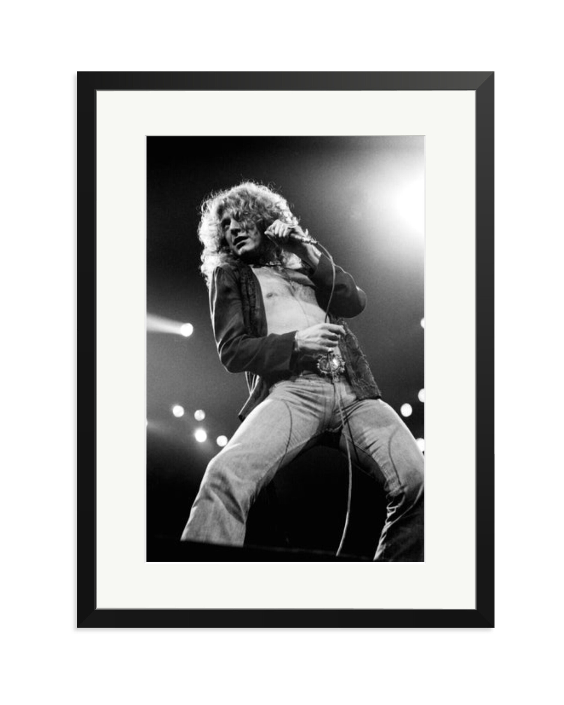 Robert Plant of Led Zeppelin 1977 Black / XL