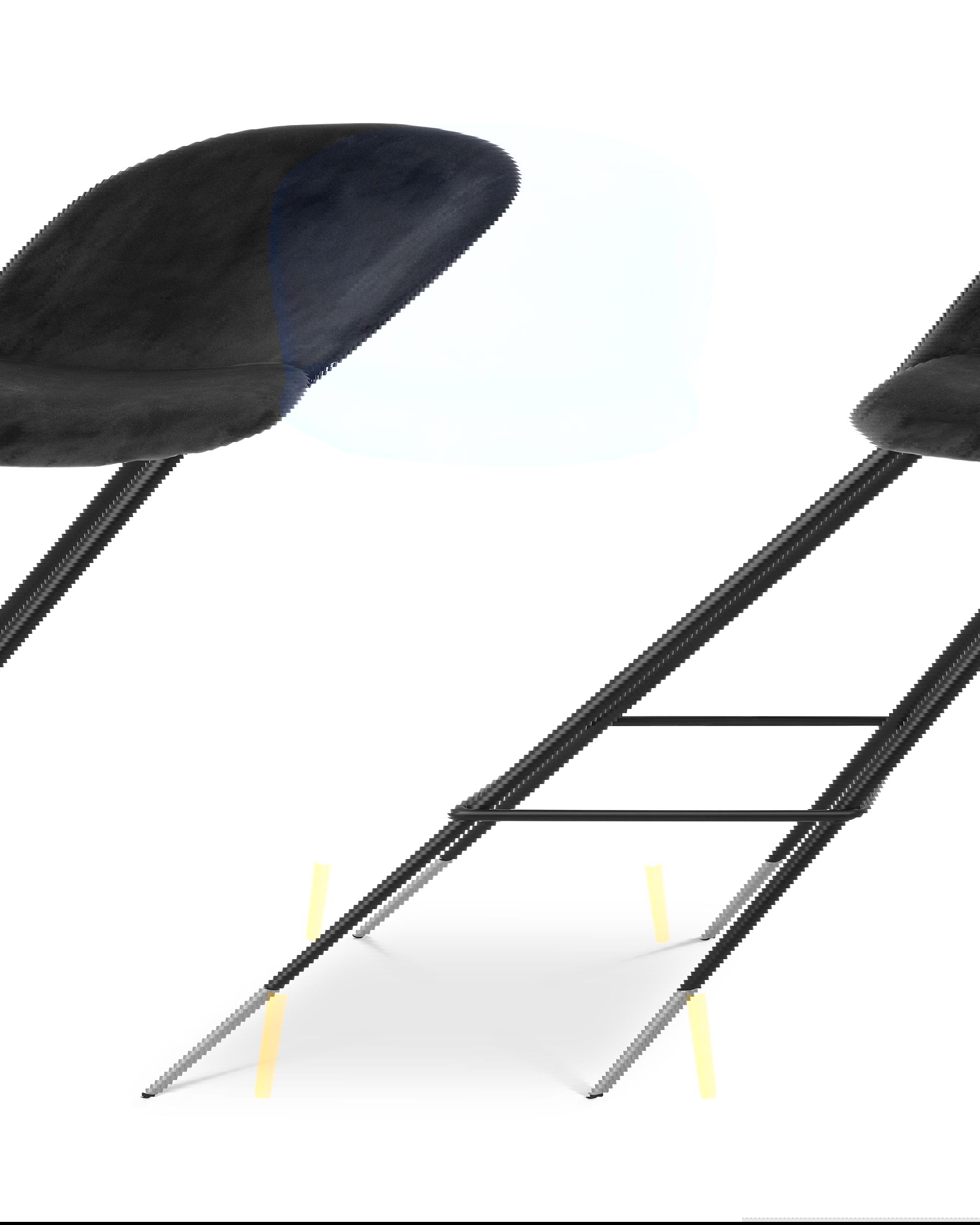 Volante barstol savona midnight blue velvet