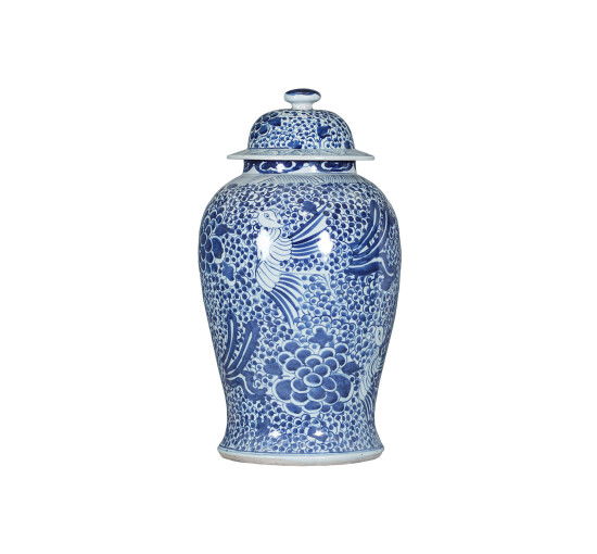 Urn Blue/White