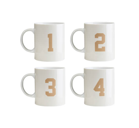 Ivory - Newport Polo Mugs Ivory 4-pack