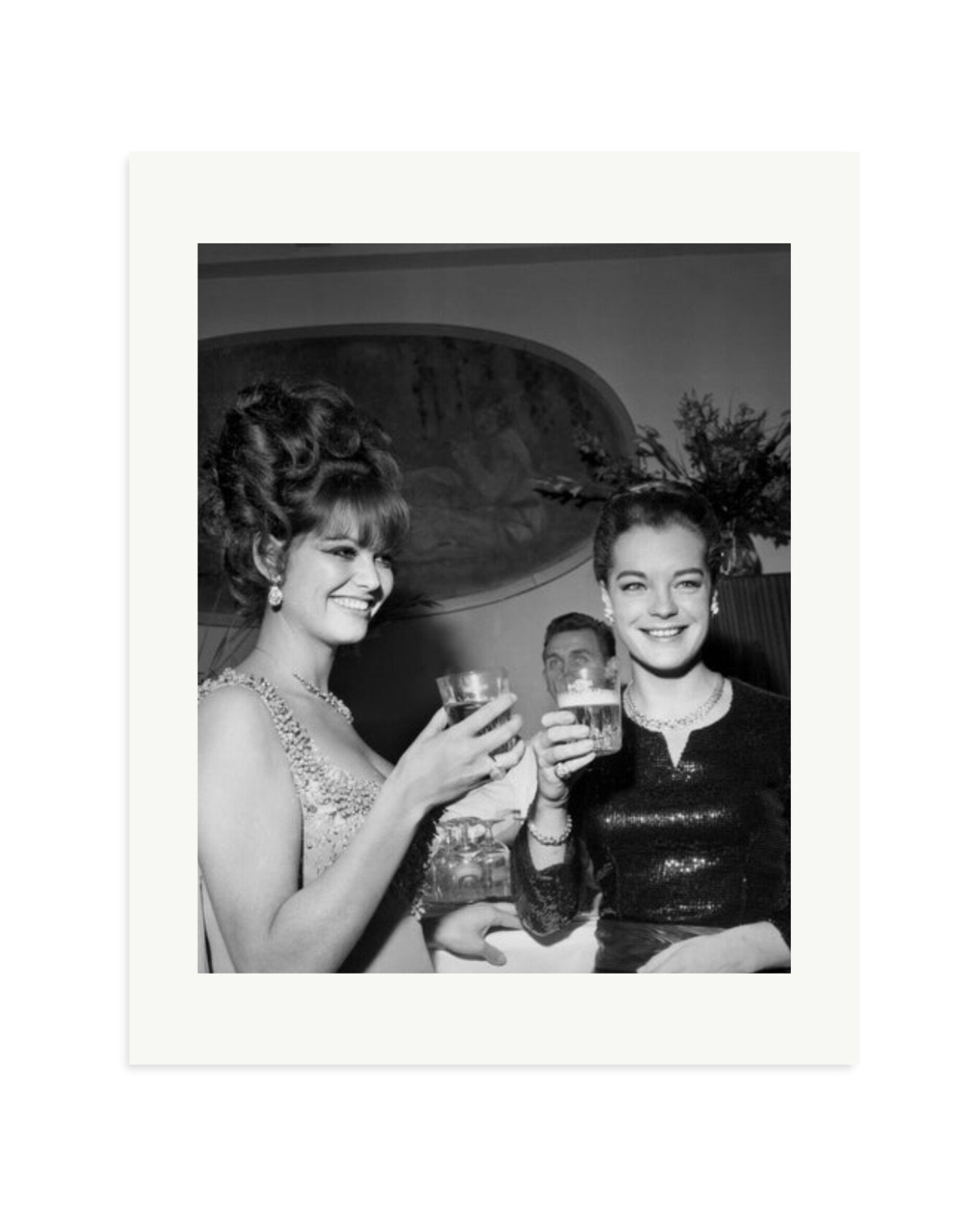 Claudia Cardinale and Romy Schneider Print Only / Medium