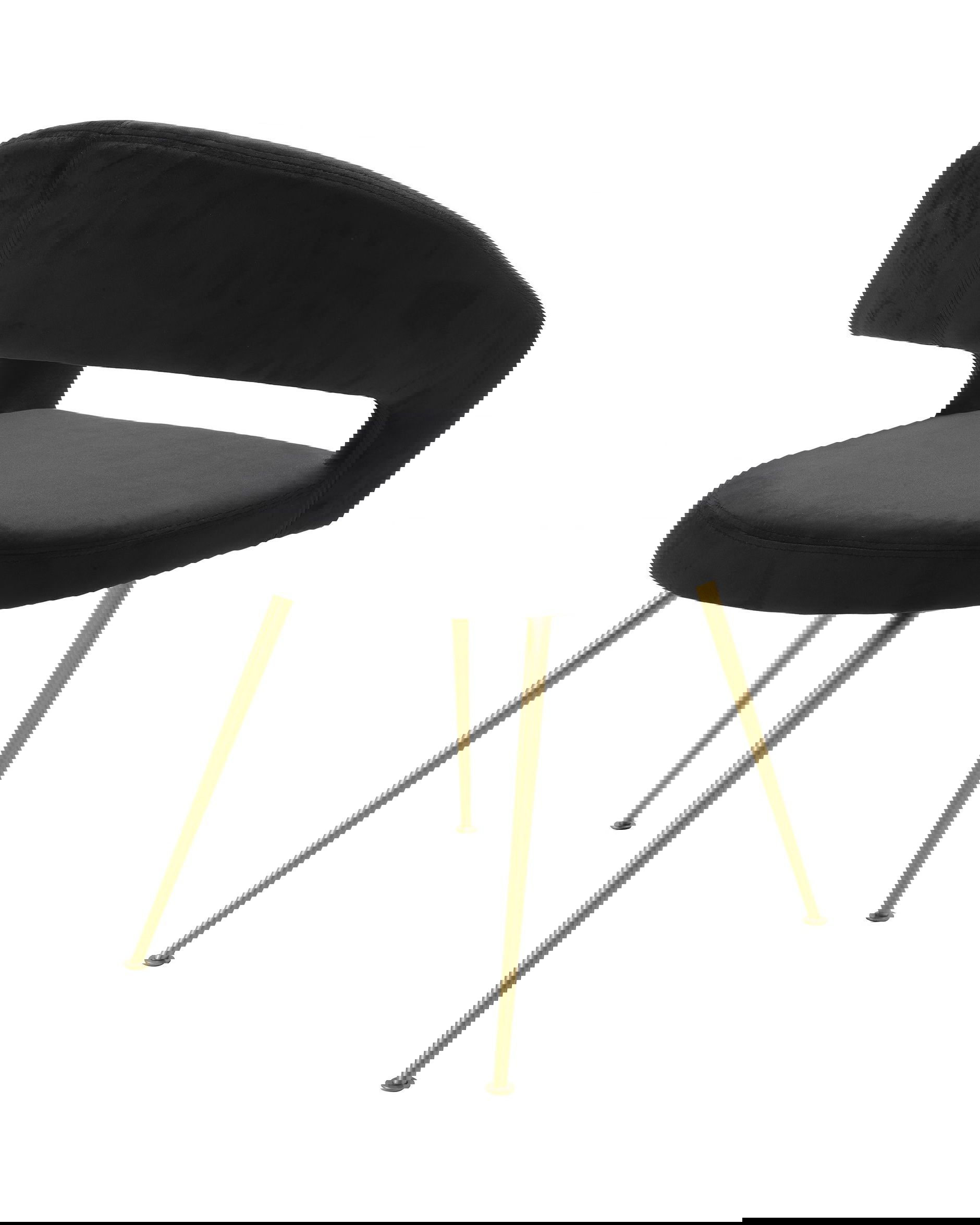 Bravo Dining Chair Roche Black Velvet