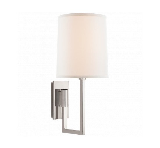Polished Nickel - Aspect Library Sconce Bronze