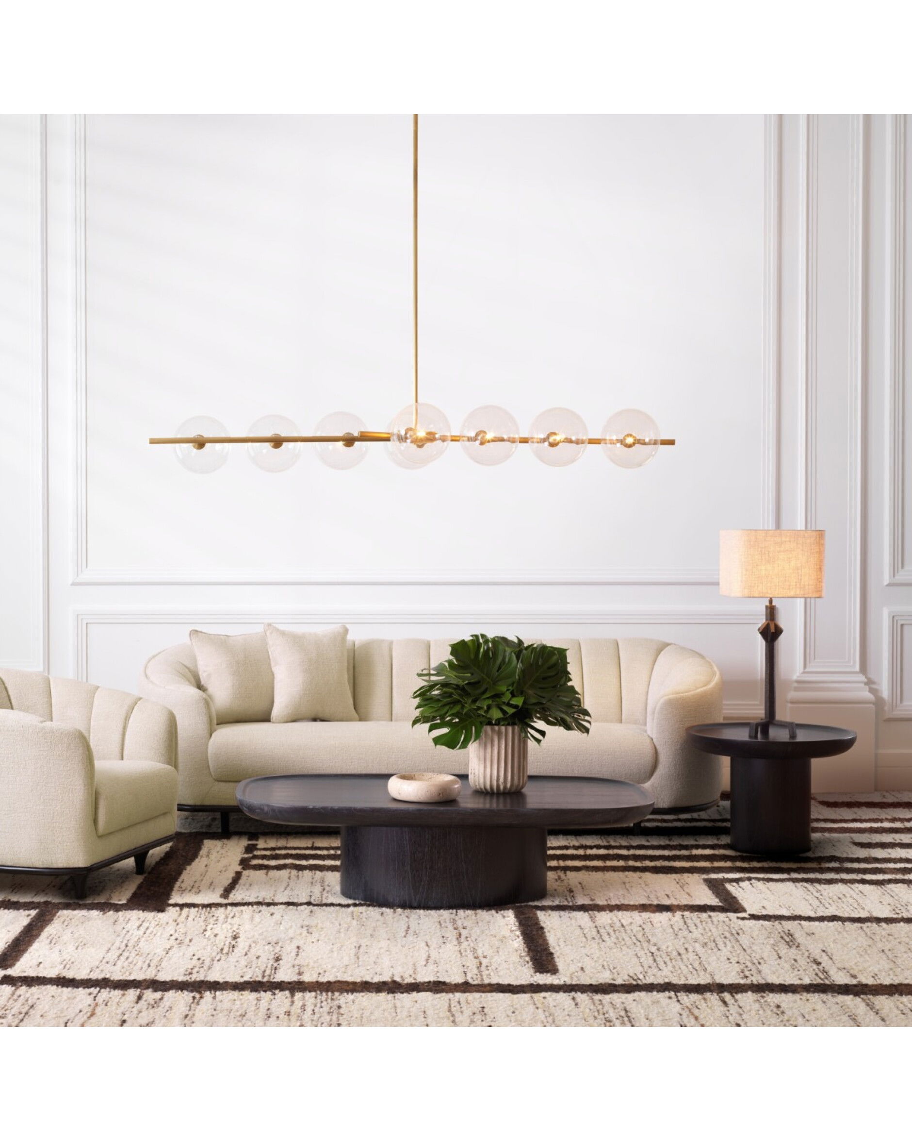 Conti bordslampa brons