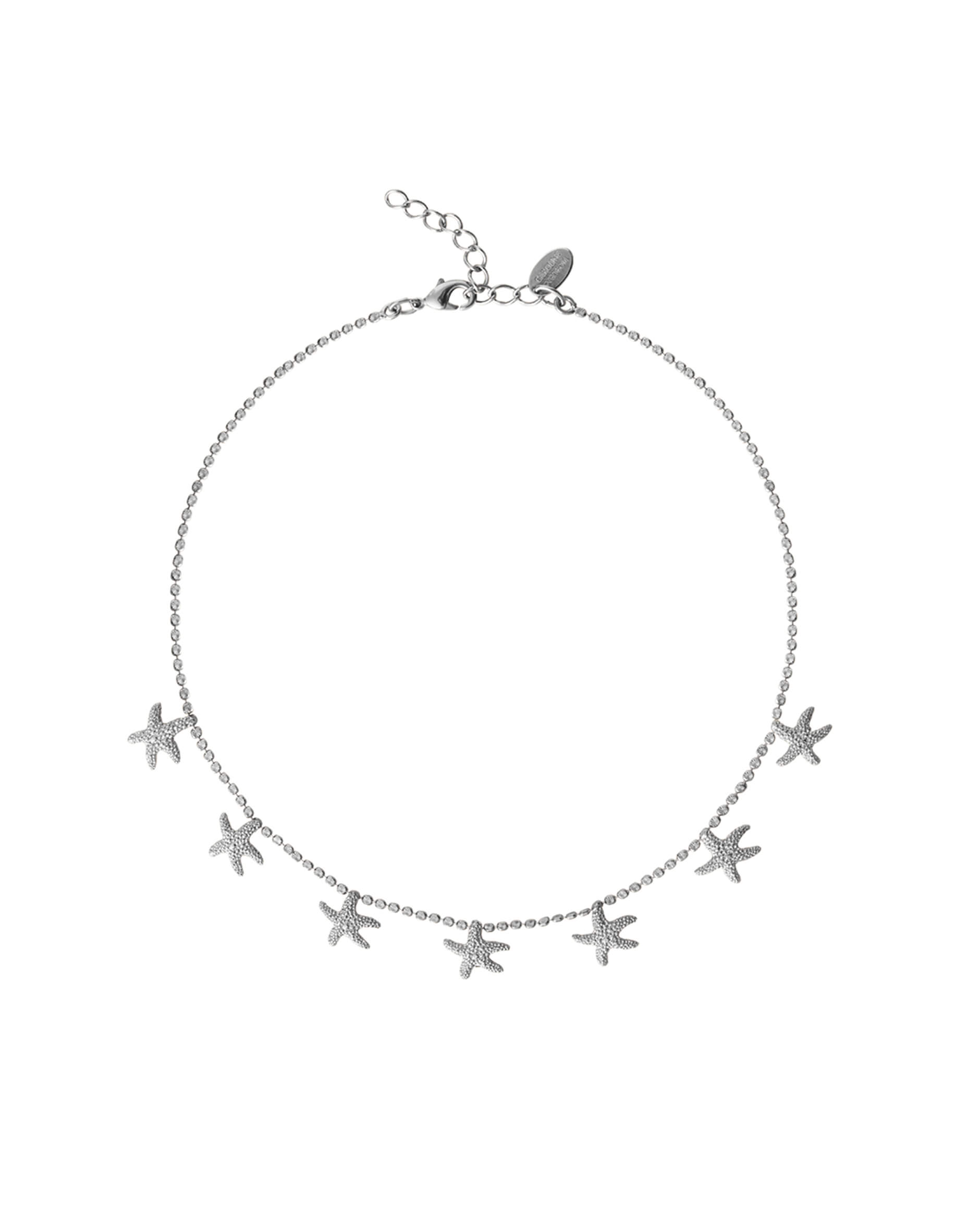 Sea Star choker necklace rhodium