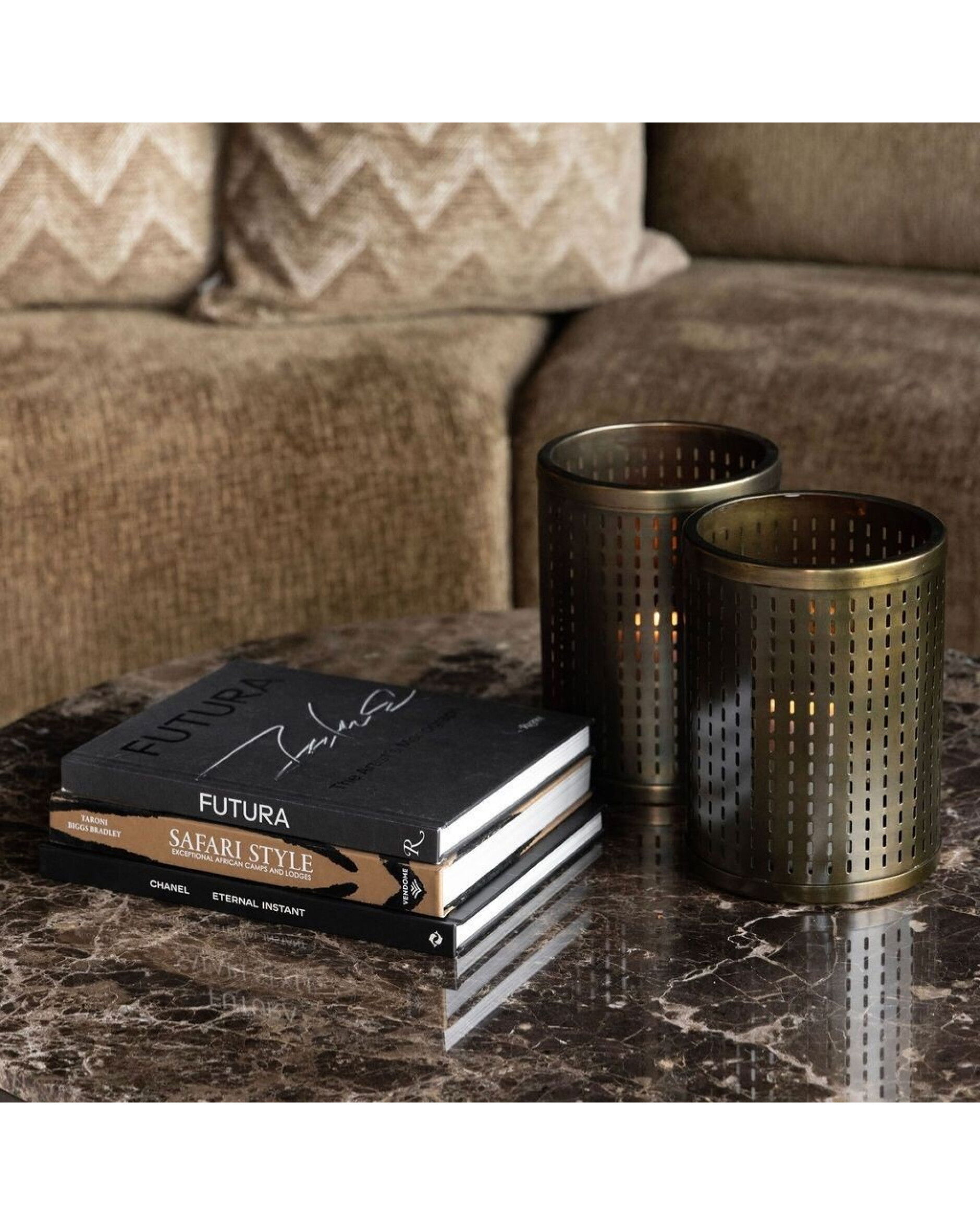 Armando ljuslykta antik mässing