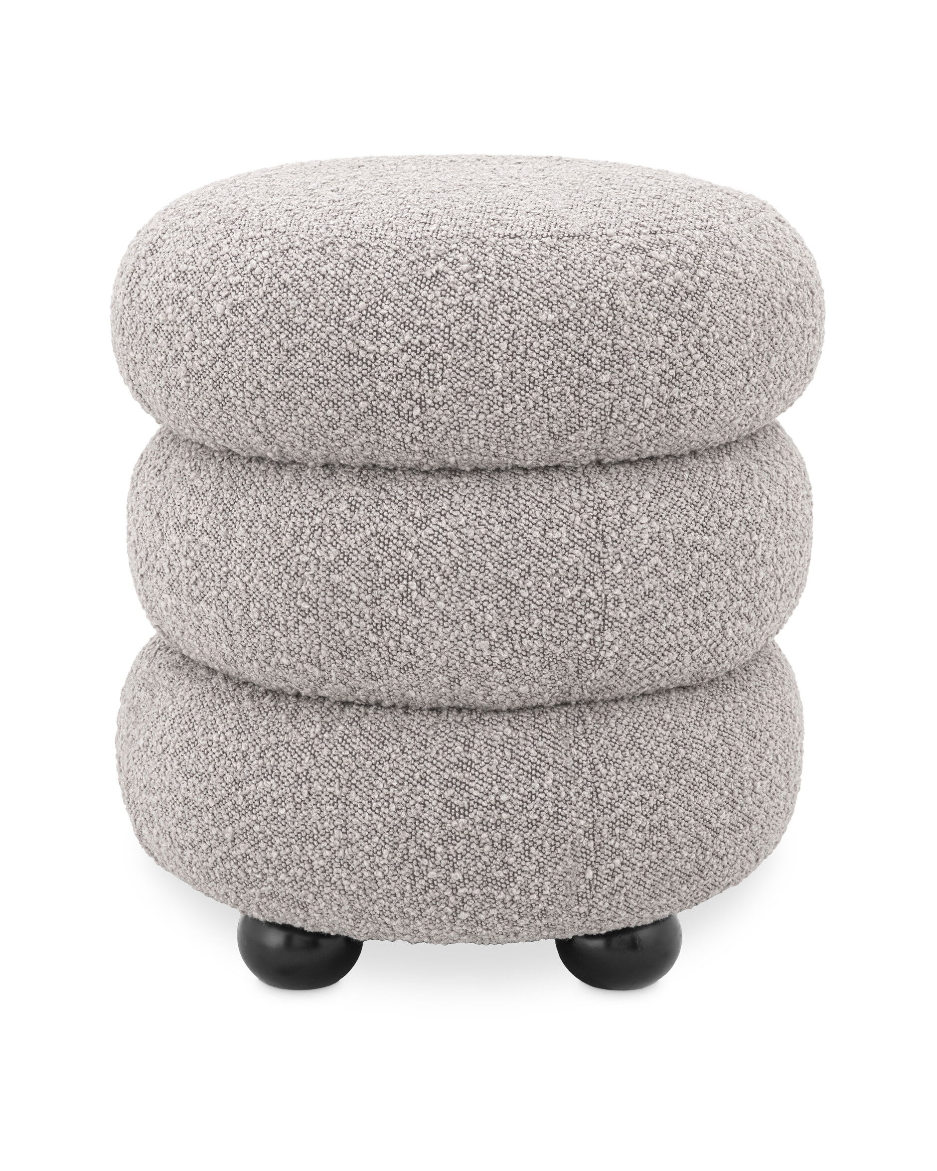 Tulum pall bouclé grey