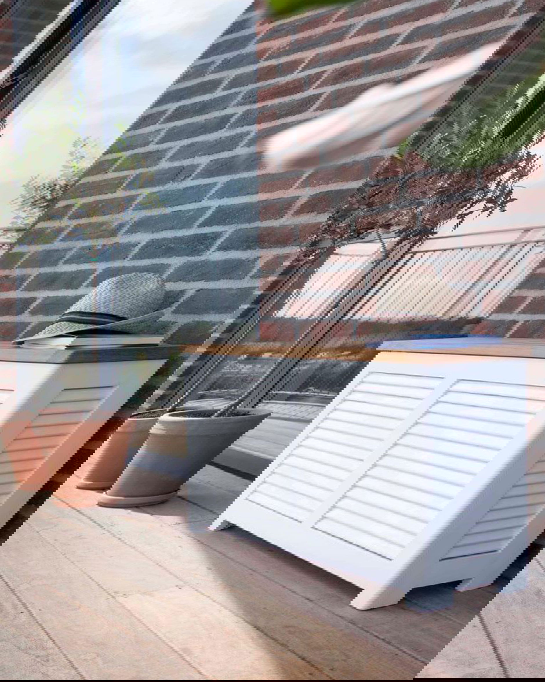 Classic förvaringsbänk vit 90cm