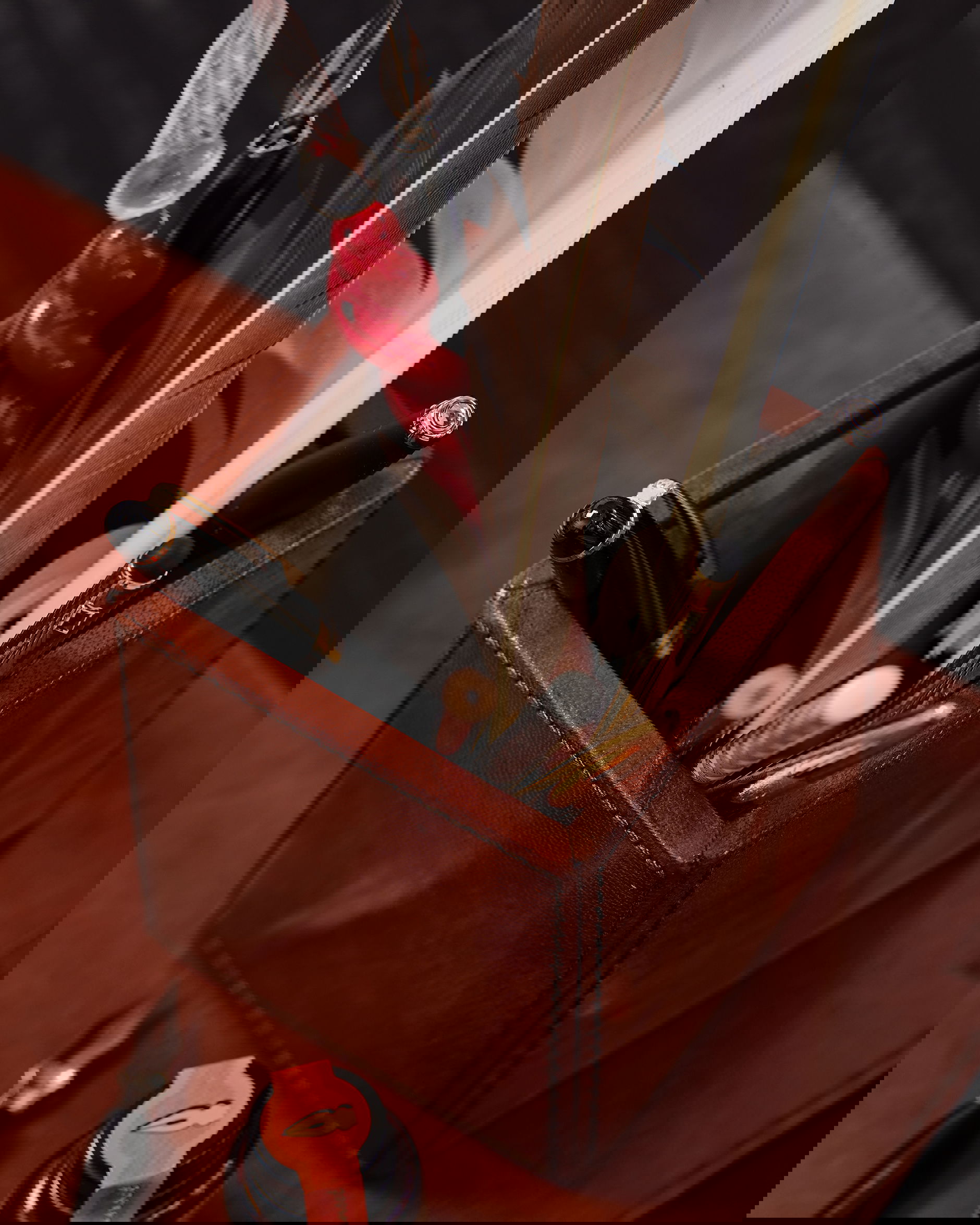 Kensington pennställ läder