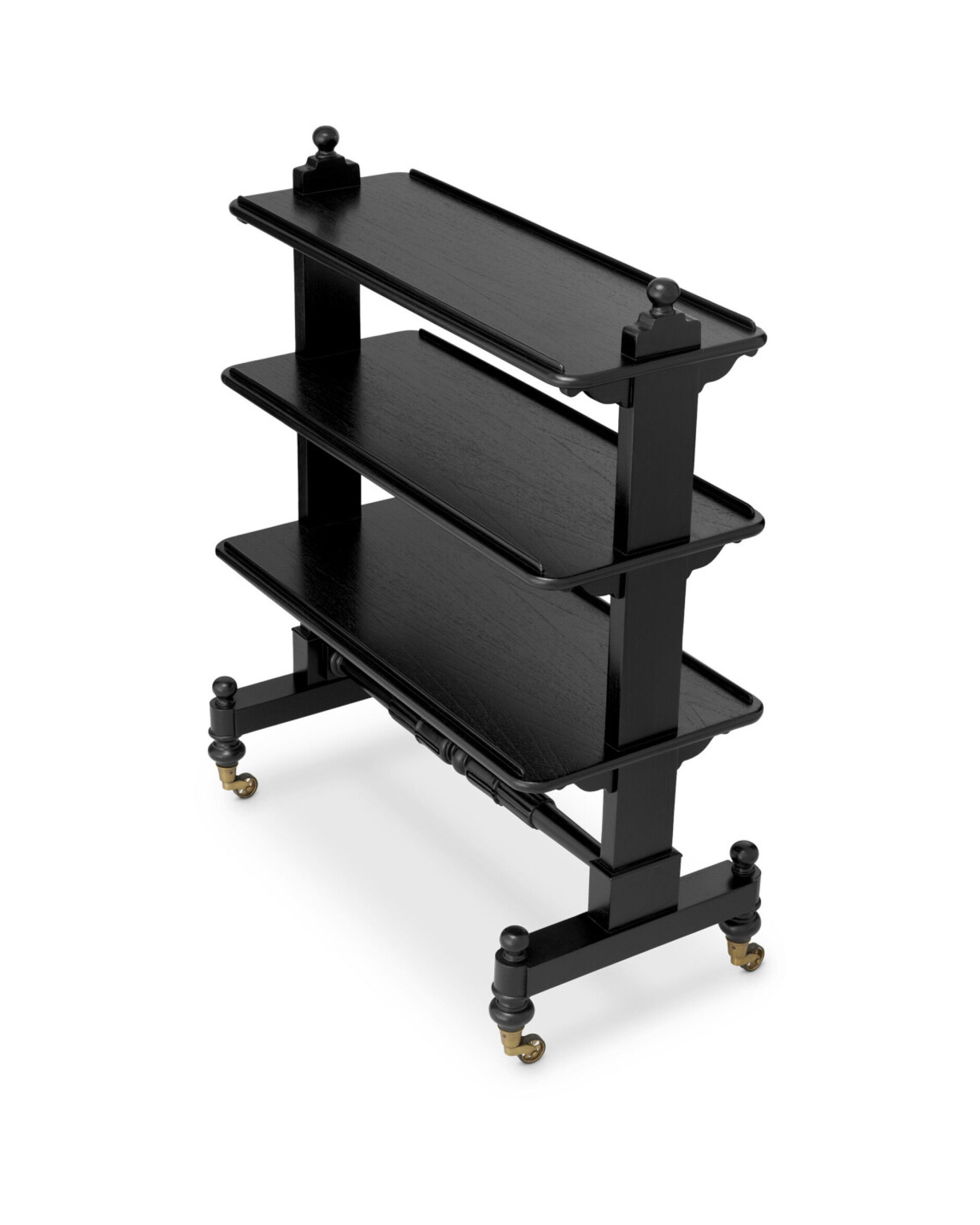 Lysander serveerwagen zwart