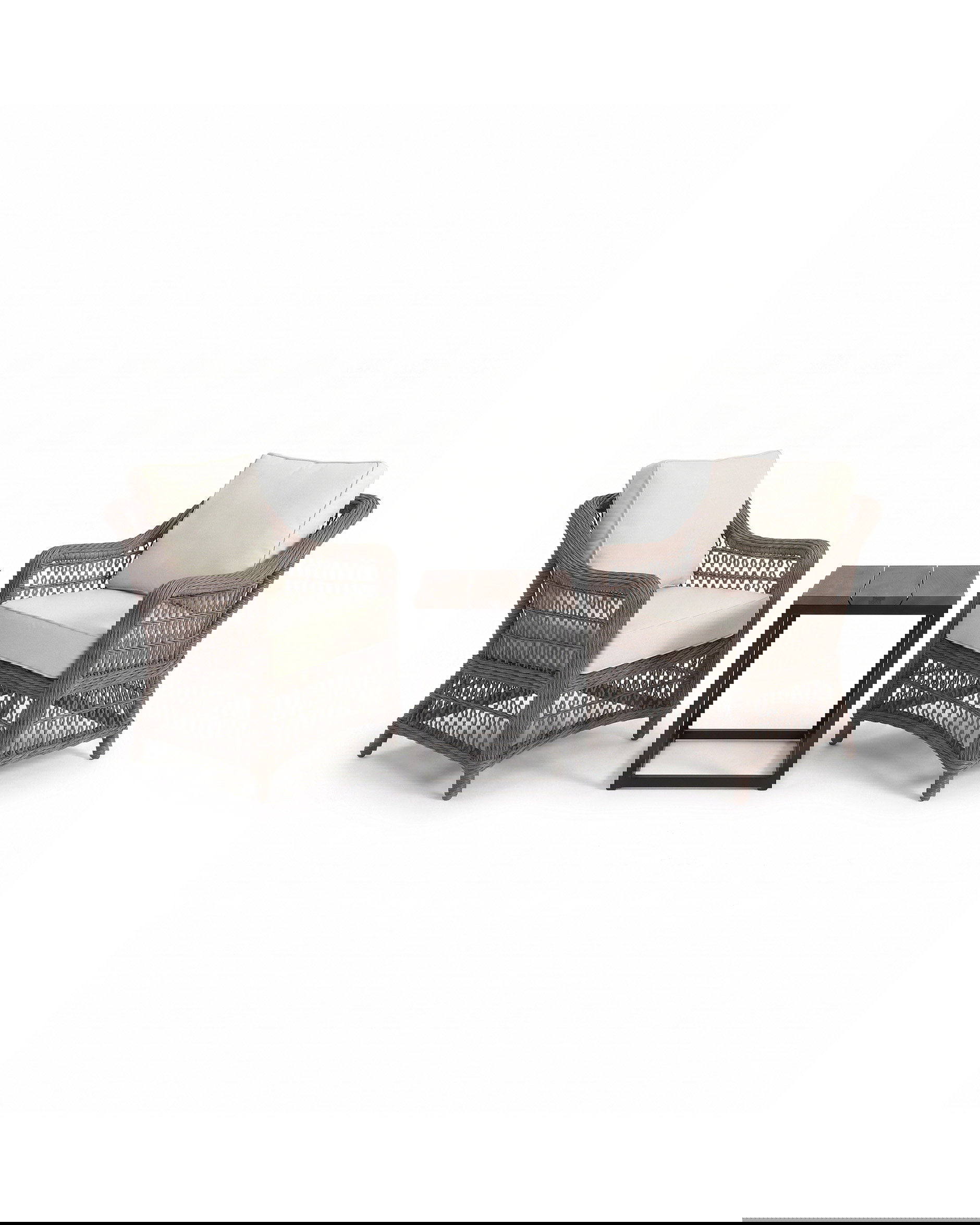 Marbella fåtölj med Anson sidobord