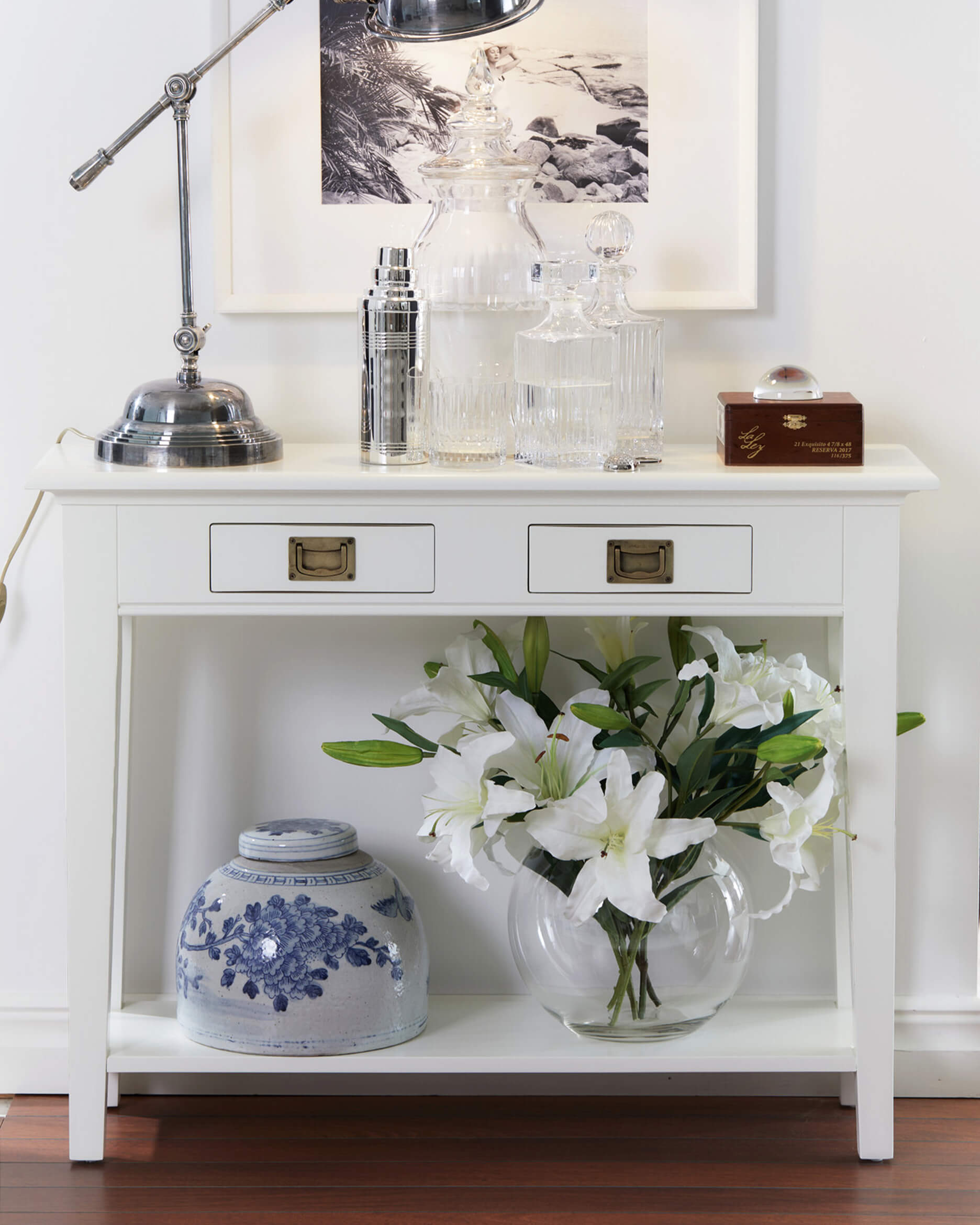 Bayberry konsolbord classic white