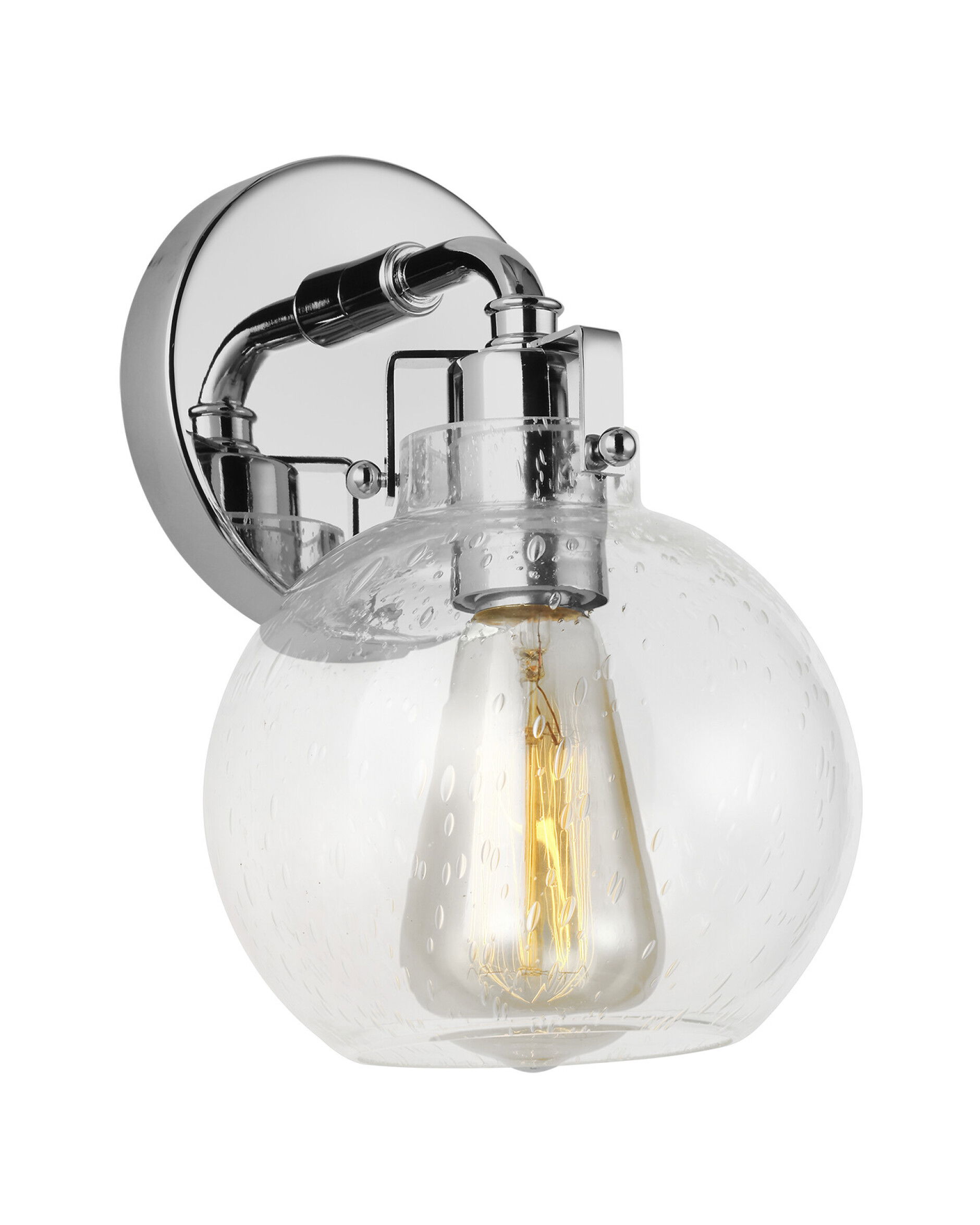 Clara vägglampa krom