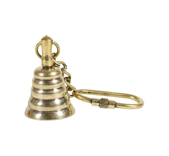 Bell Keychain Brass