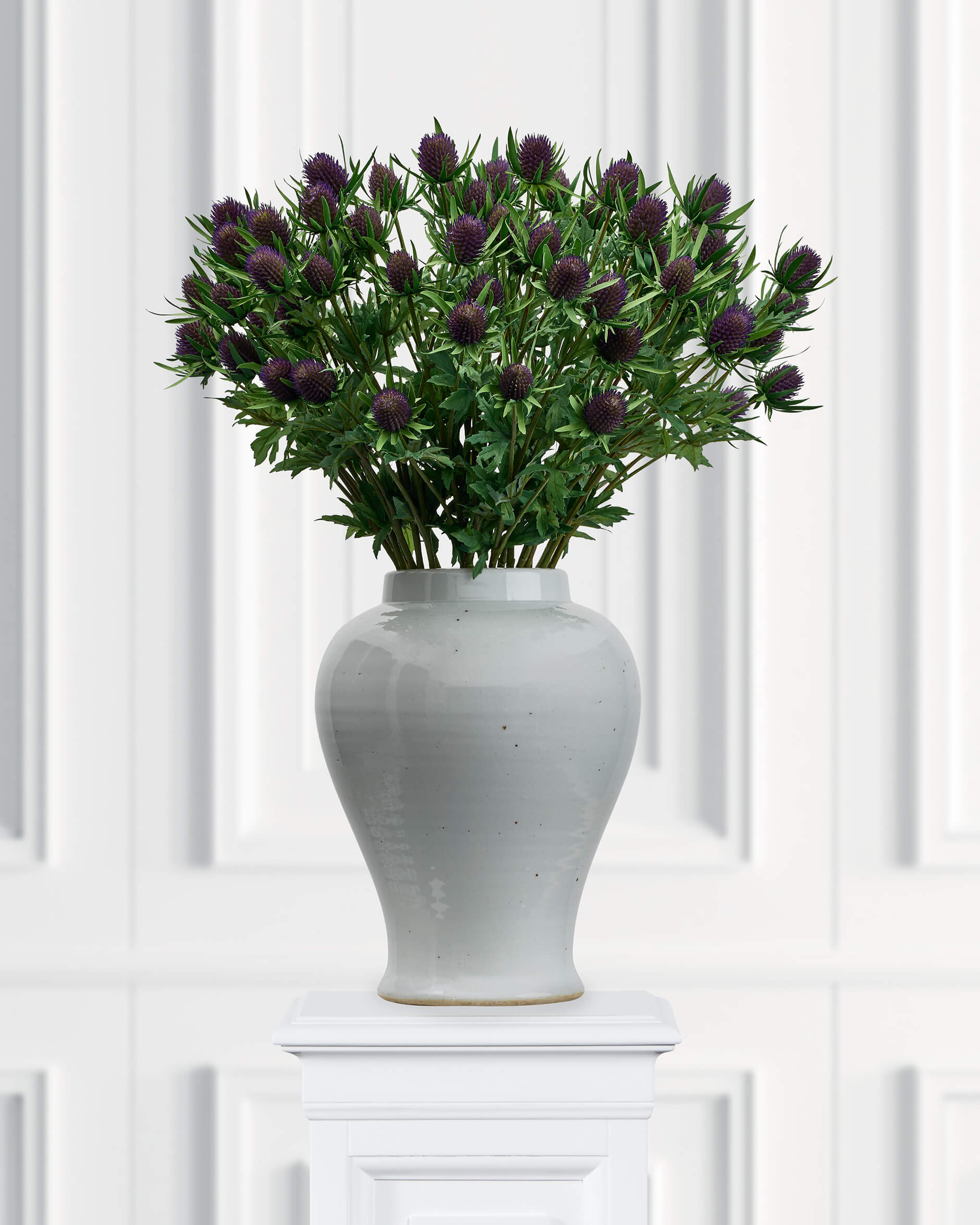 Tistel snittblomma blå