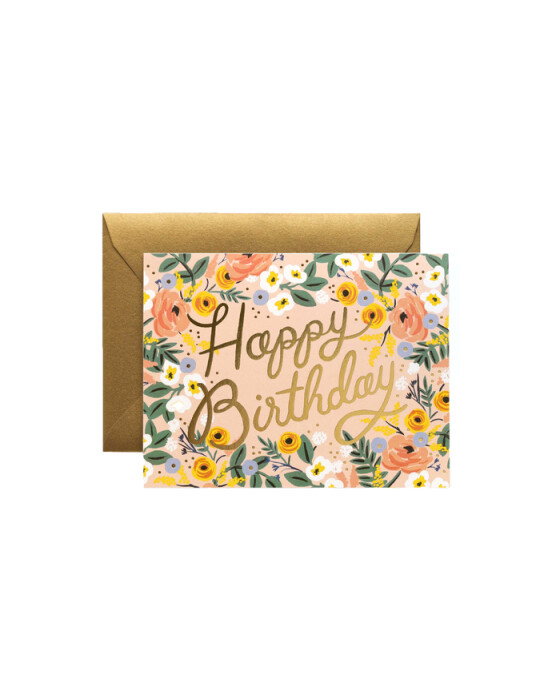 Rosé Birthday Card