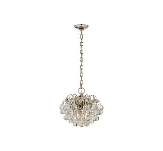 Polished Nickel - Bellvale Small Chandelier Antique Brass
