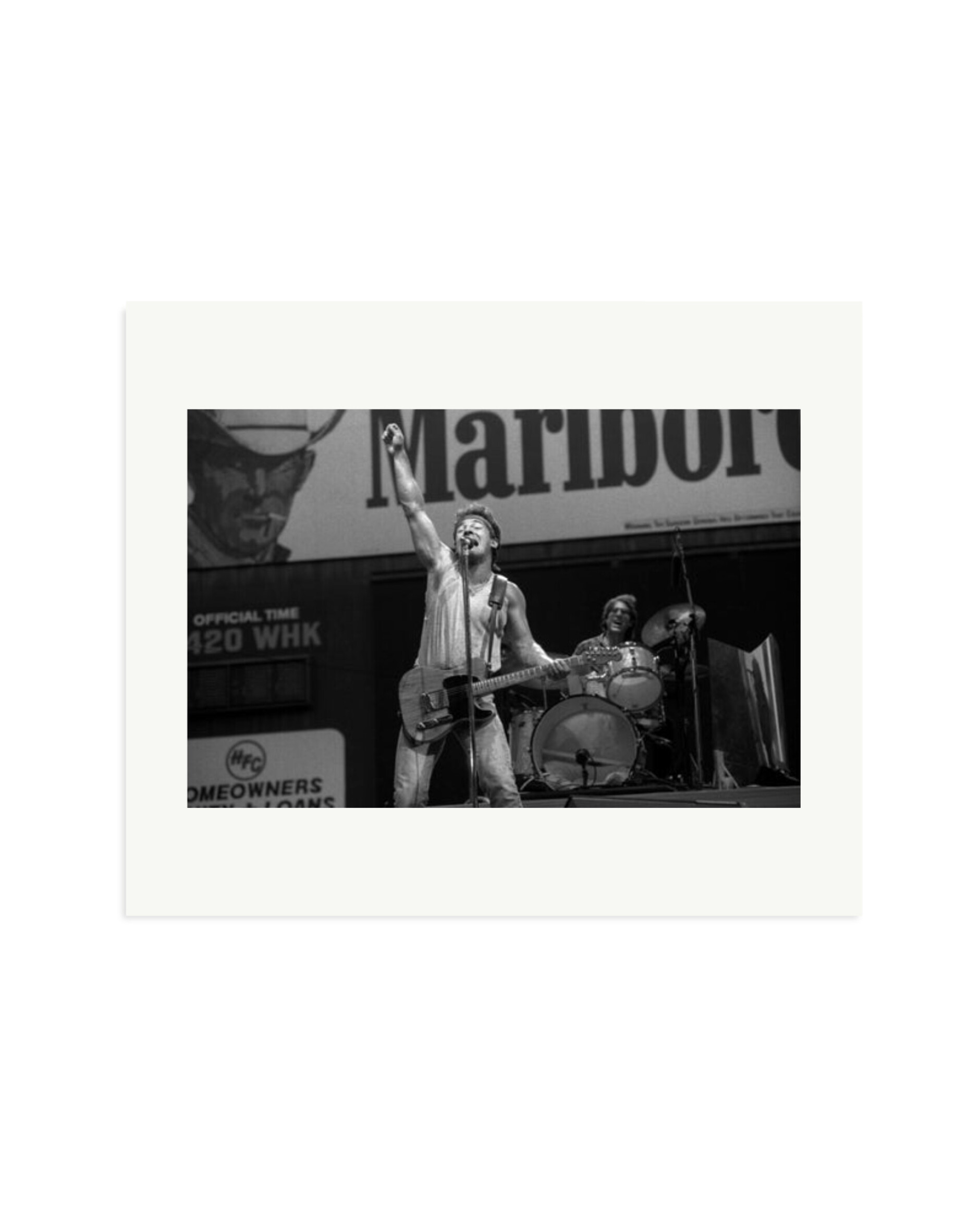 Bruce Springsteen & Max Weinberg of The E Street Band 1985 Print Only / Large