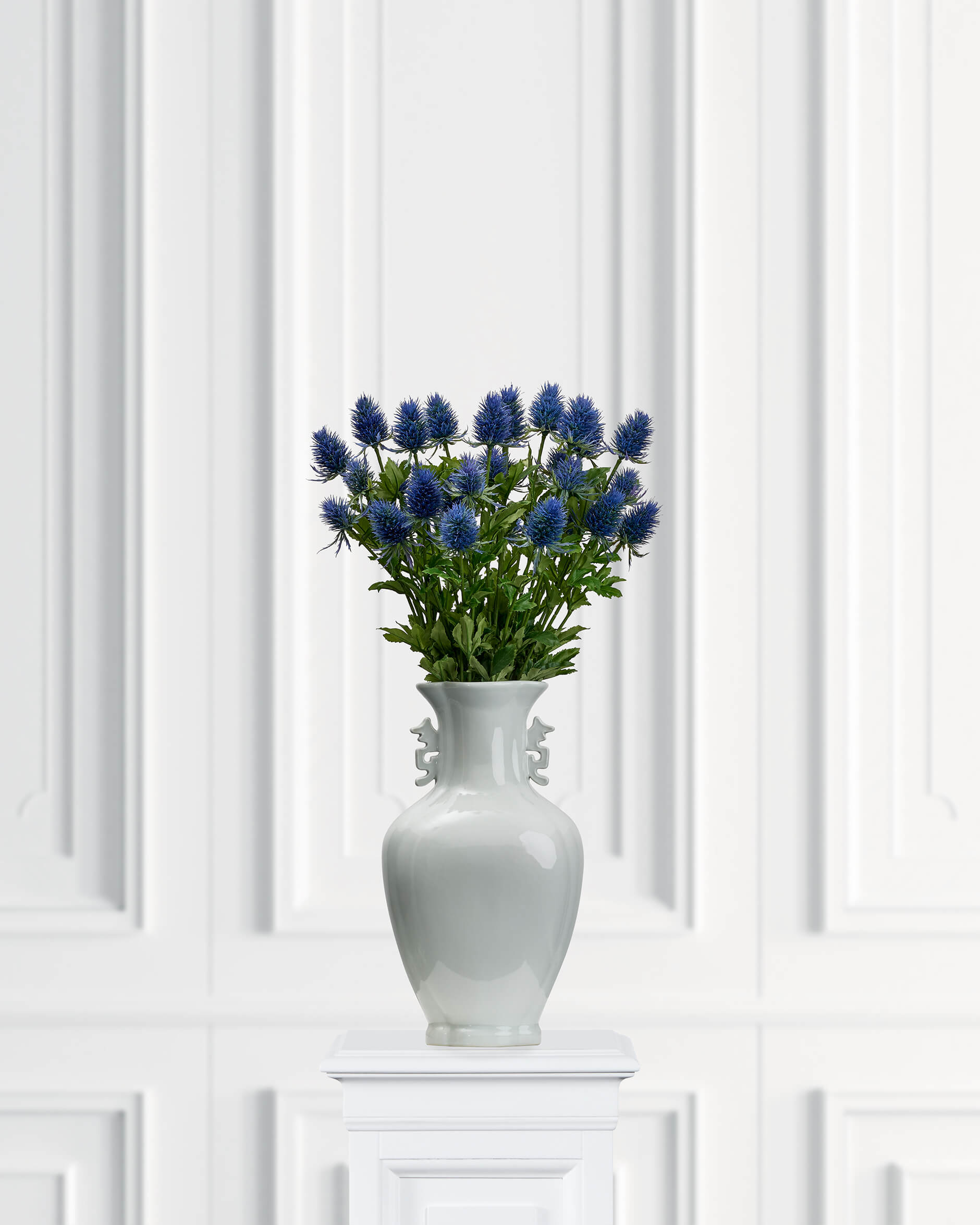 Tistel snittblomma blå