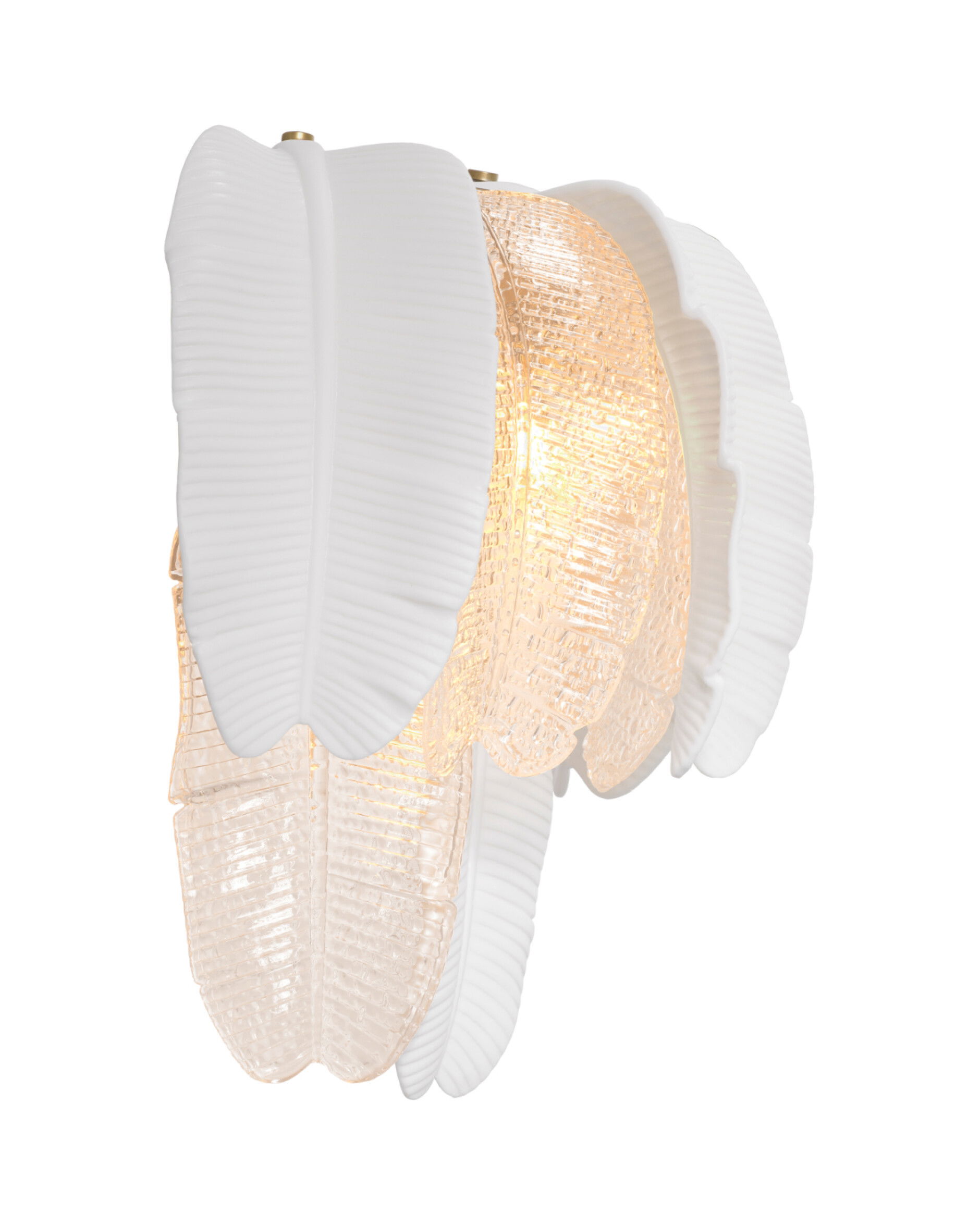 Saint Lucia vägglampa antik mässing