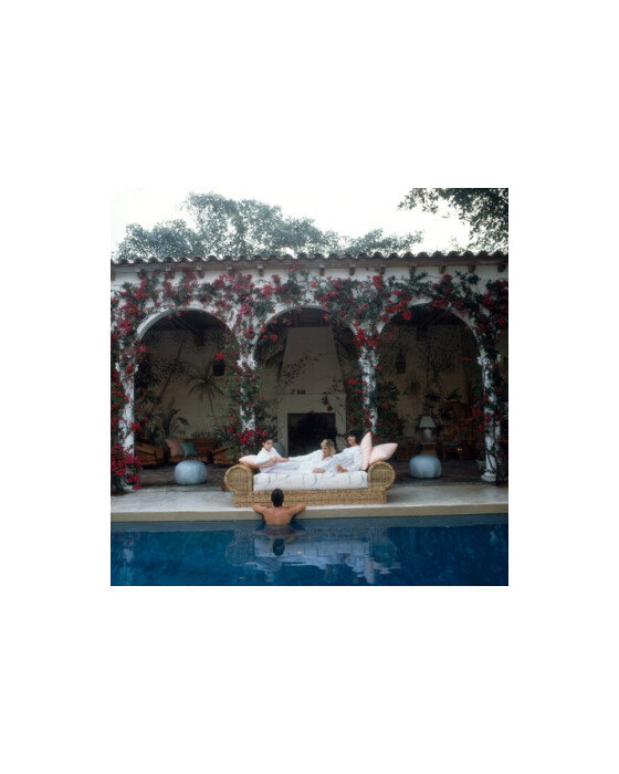Sofa By The Pool